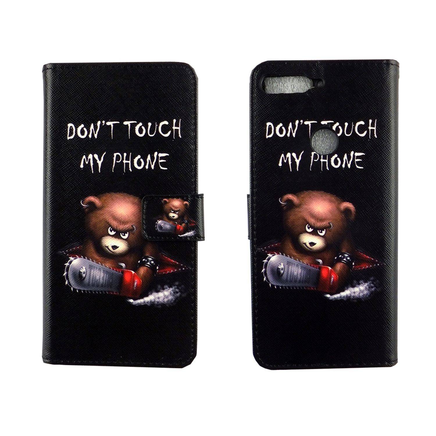 Huawei Honor 7C Handyhülle Bookcover Schwarz