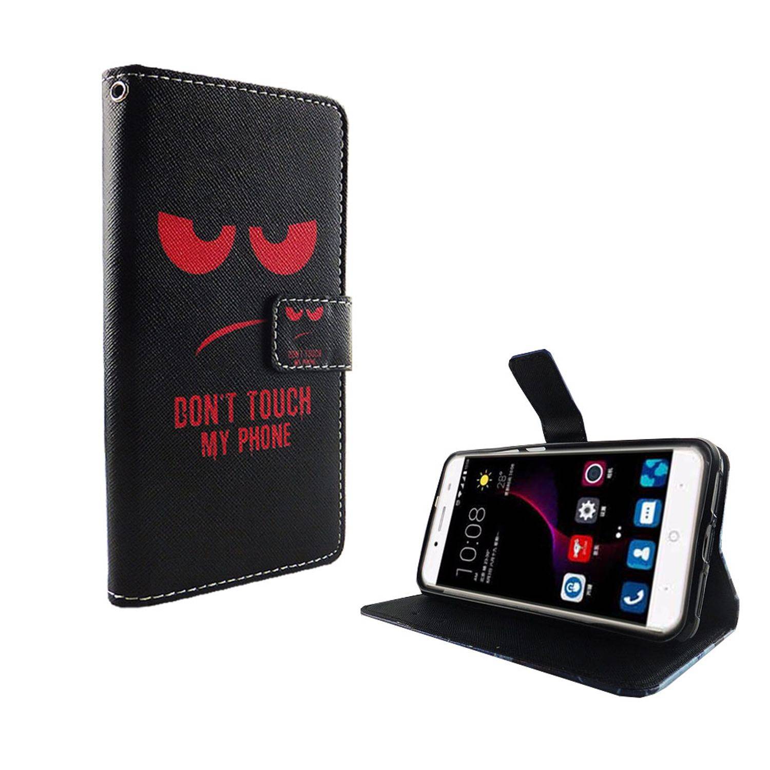 ZTE Blade A2 Plus Handyhülle Bookcover Schwarz