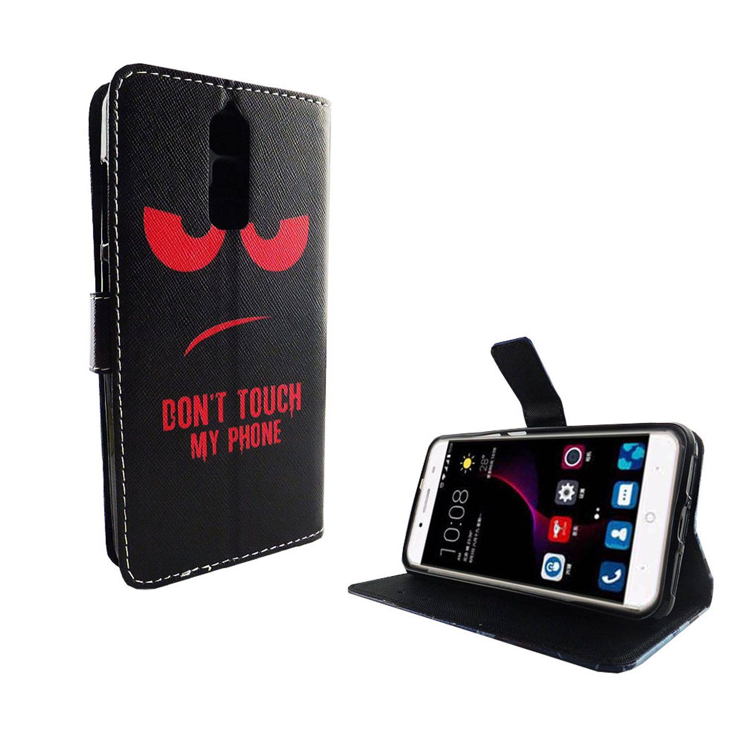 ZTE Blade A2 Plus Handyhülle Bookcover Schwarz