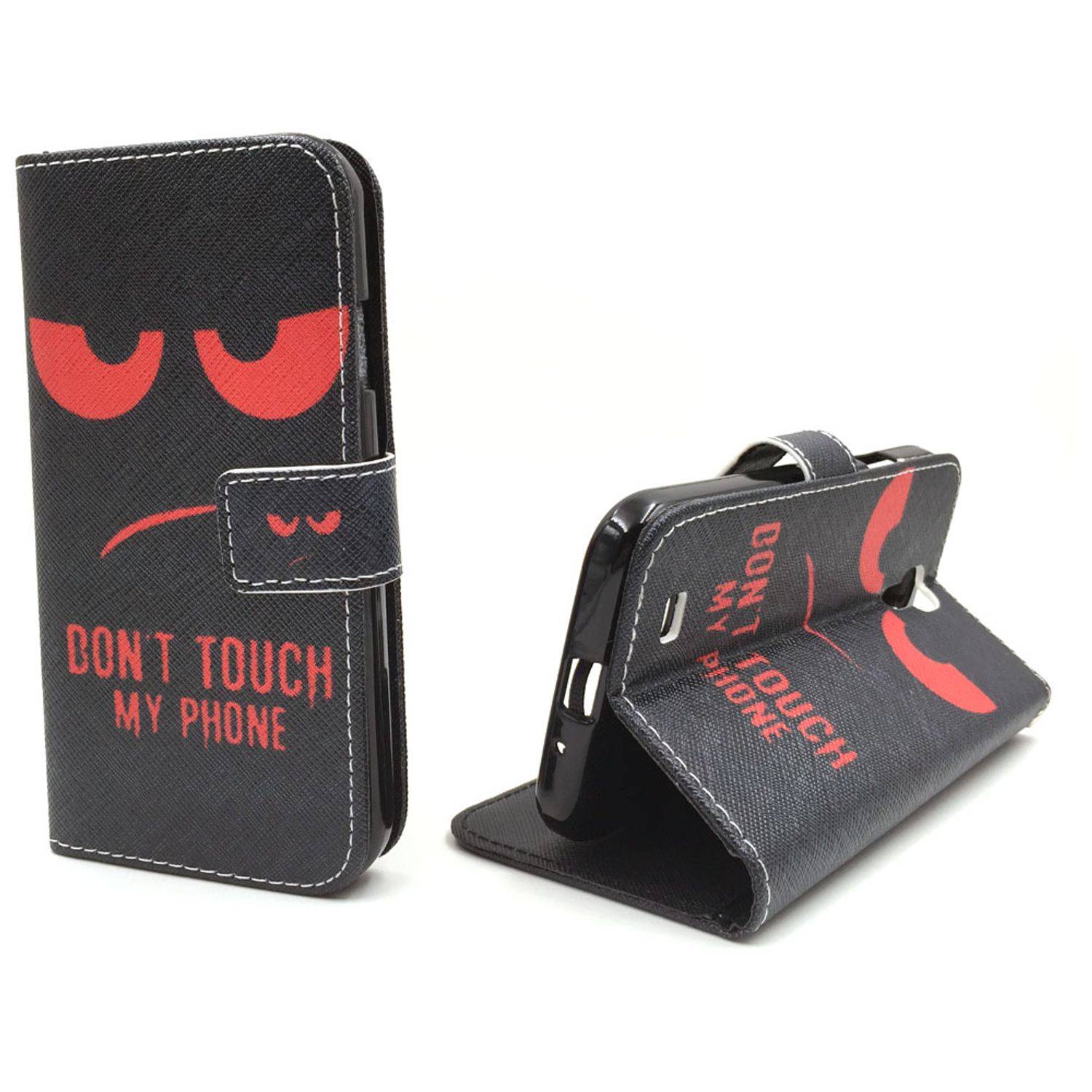 Samsung Galaxy S4 Handyhülle Bookcover Schwarz