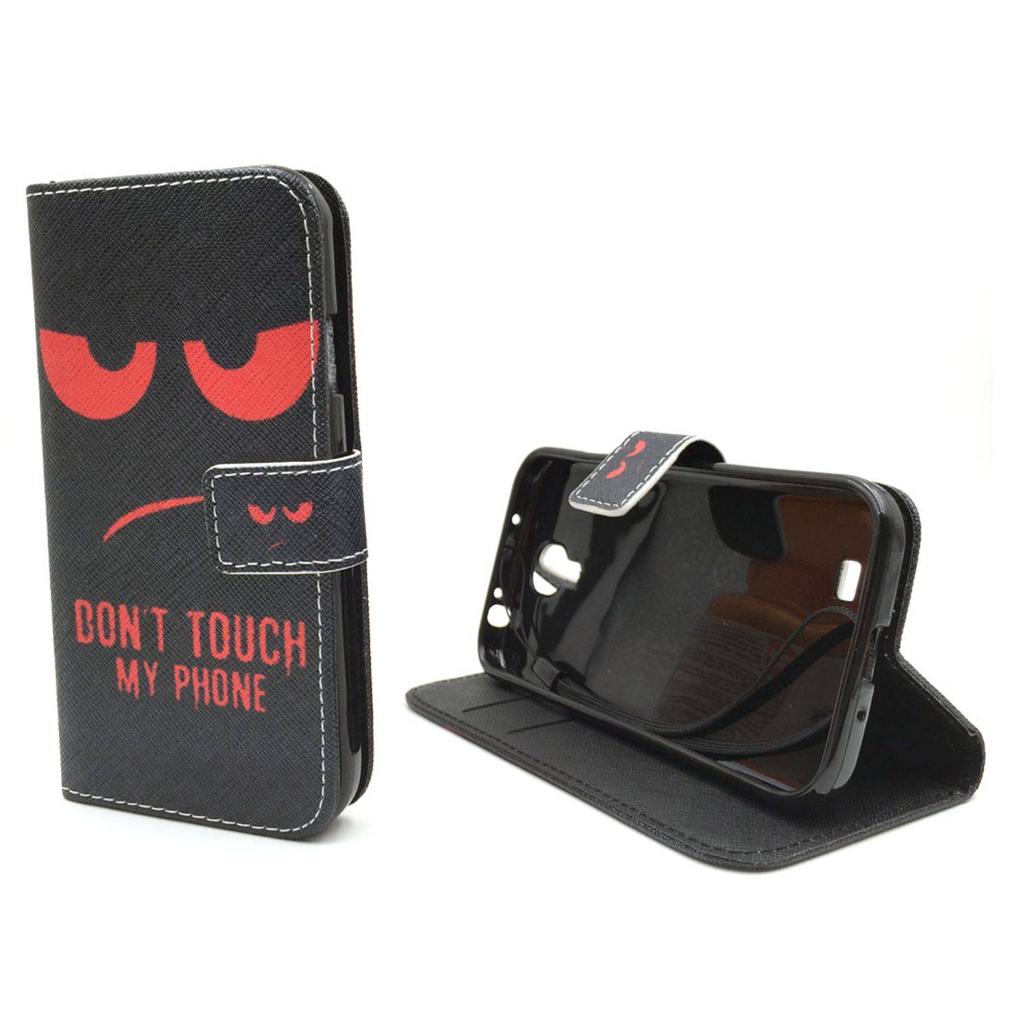 Samsung Galaxy S4 Handyhülle Bookcover Schwarz