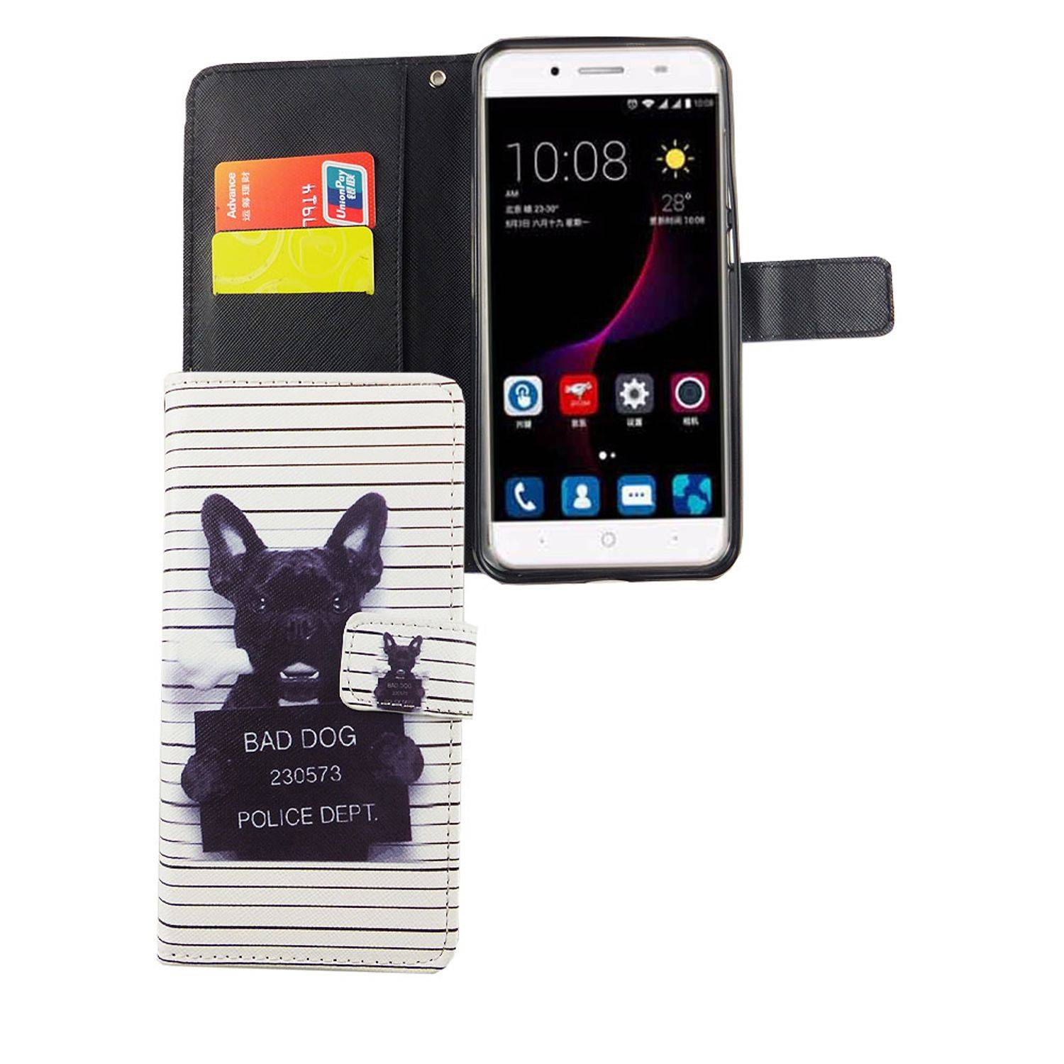 ZTE Blade A2 Plus Handyhülle Bookcover Weiß