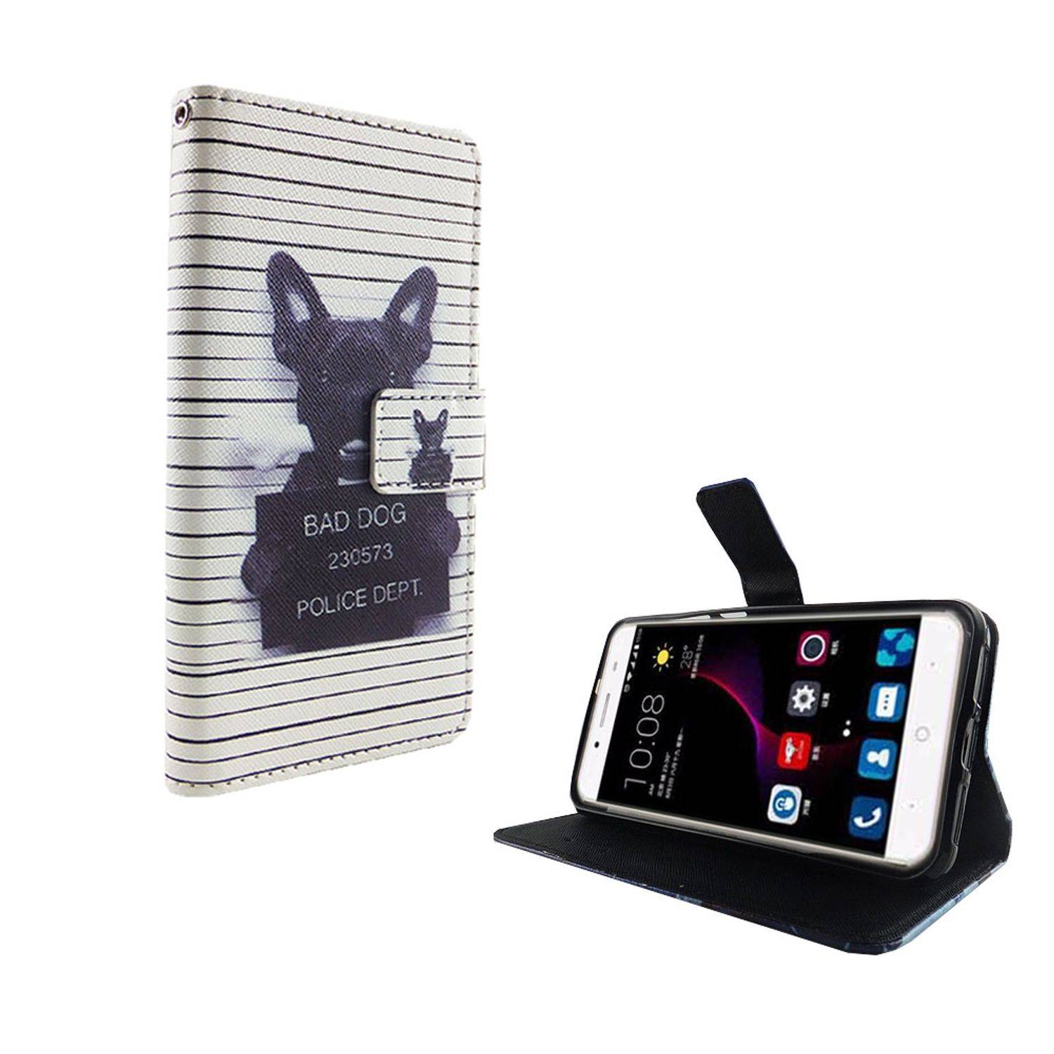 ZTE Blade A2 Plus Handyhülle Bookcover Weiß