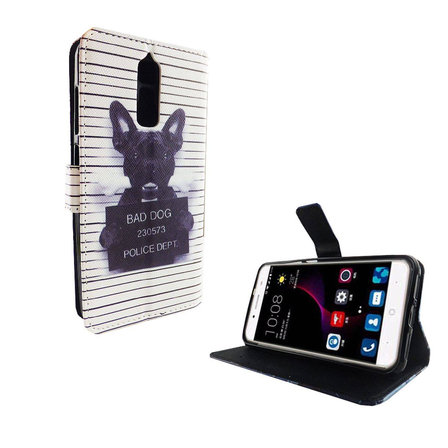 ZTE Blade A2 Plus Handyhülle Bookcover Weiß