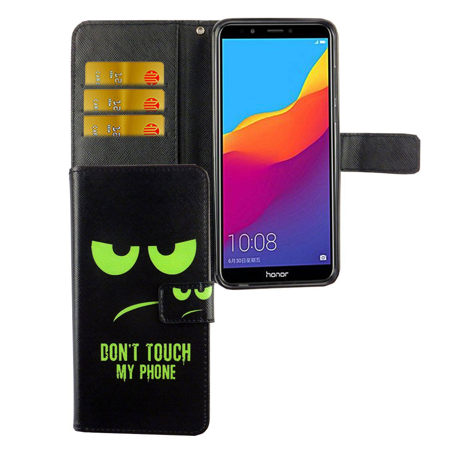 Huawei Honor 7C Handyhülle Bookcover Grün