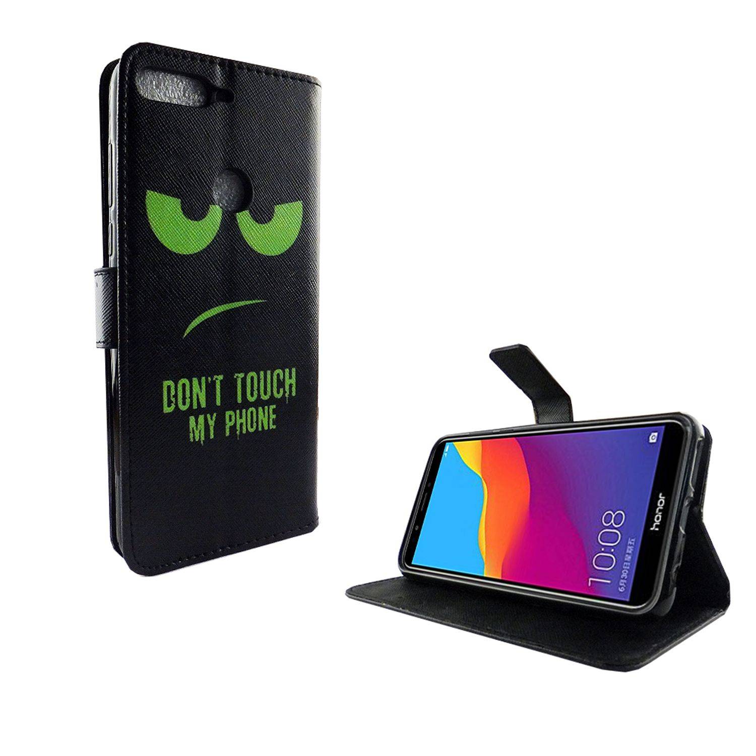 Huawei Honor 7C Handyhülle Bookcover Grün