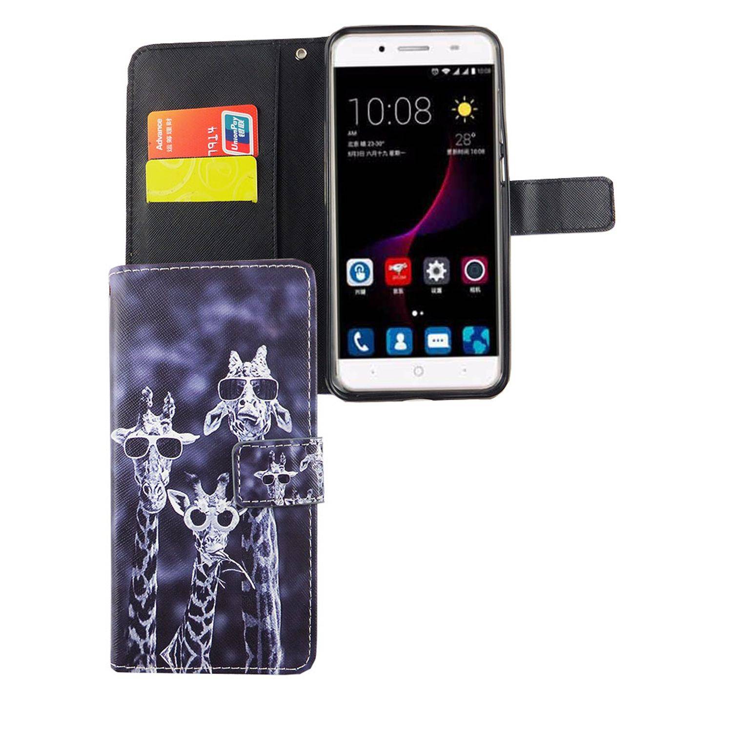 ZTE Blade A2 Plus Handyhülle Bookcover Mehrfarbig