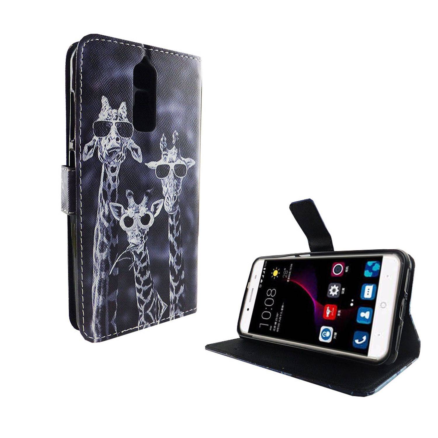 ZTE Blade A2 Plus Handyhülle Bookcover Mehrfarbig