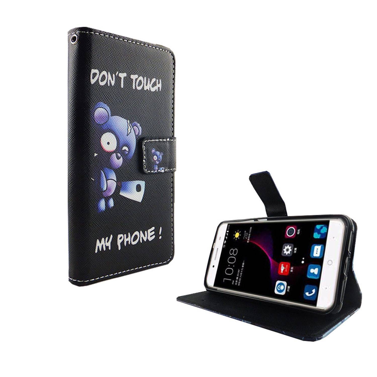 ZTE Blade A2 Plus Handyhülle Bookcover Schwarz