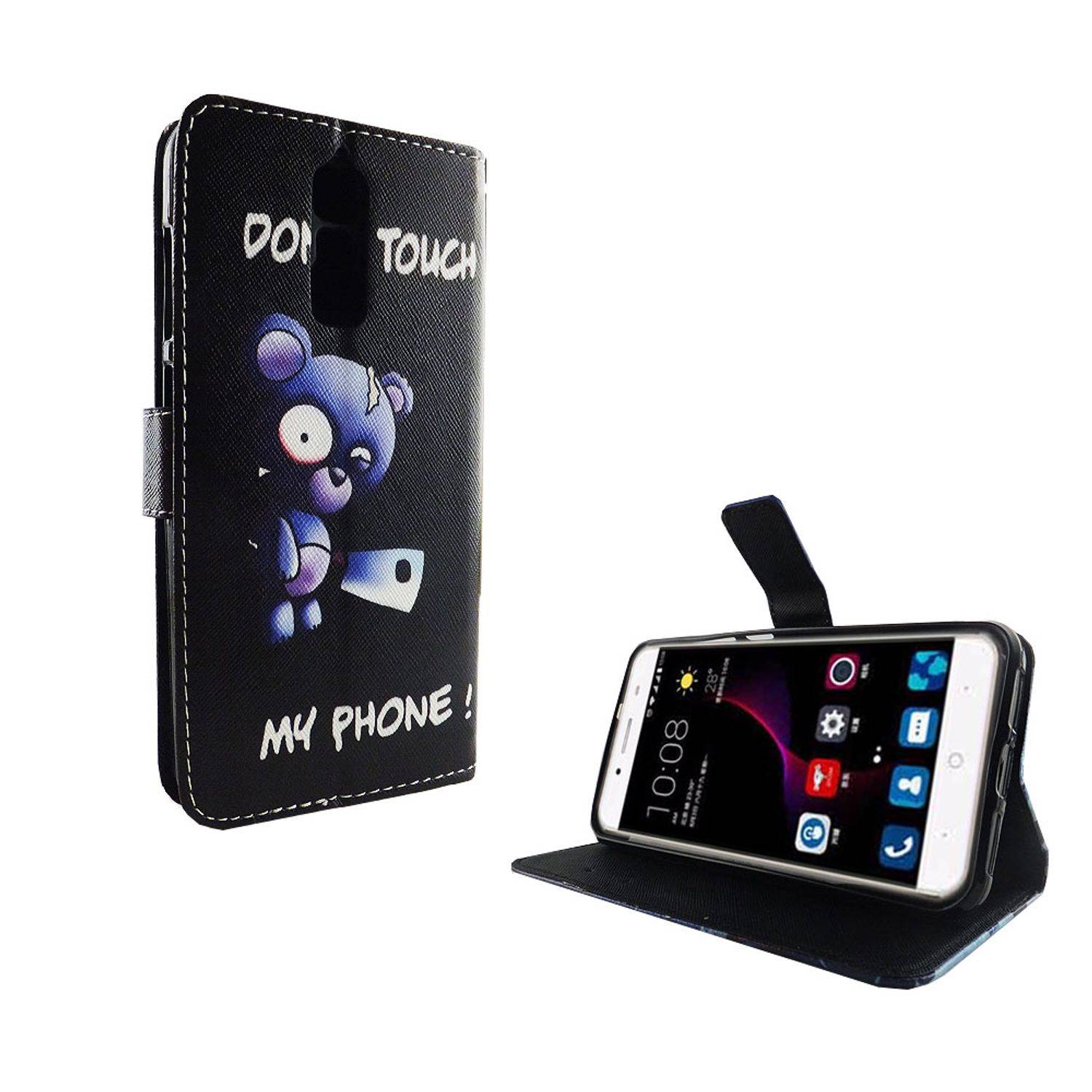 ZTE Blade A2 Plus Handyhülle Bookcover Schwarz