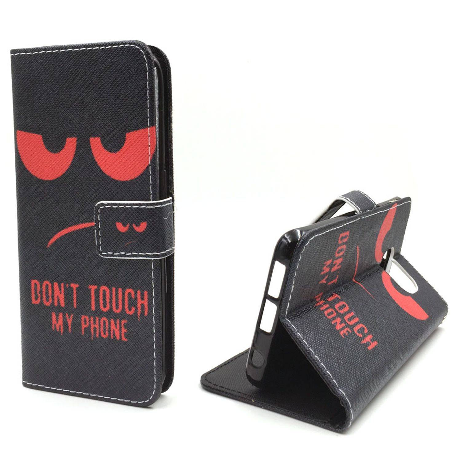 Samsung Galaxy S6 Edge Handyhülle Bookcover Schwarz