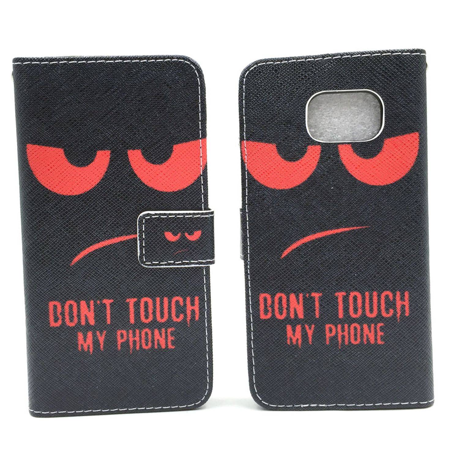 Samsung Galaxy S6 Edge Handyhülle Bookcover Schwarz