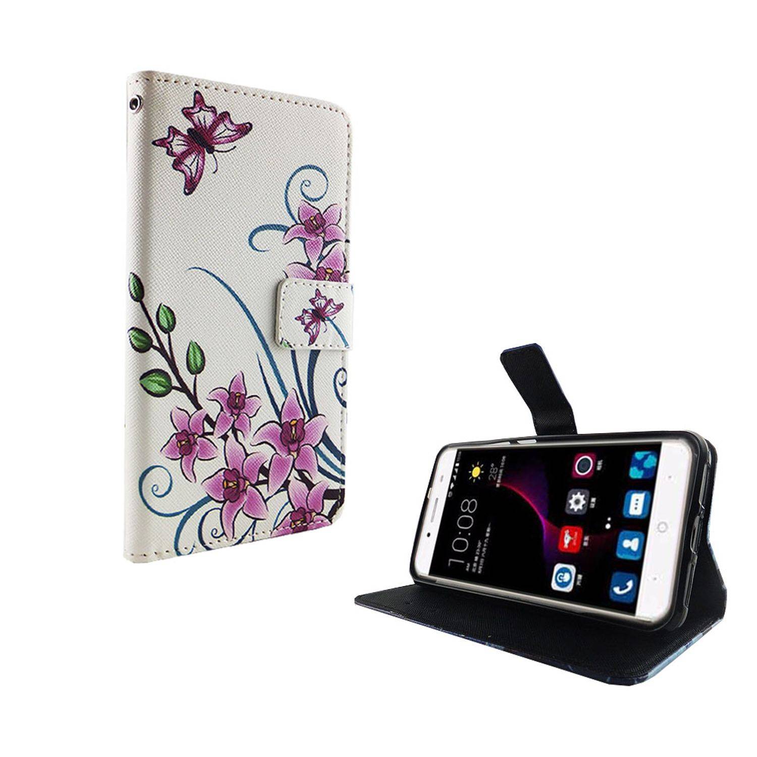 ZTE Blade A2 Plus Handyhülle Bookcover Weiß