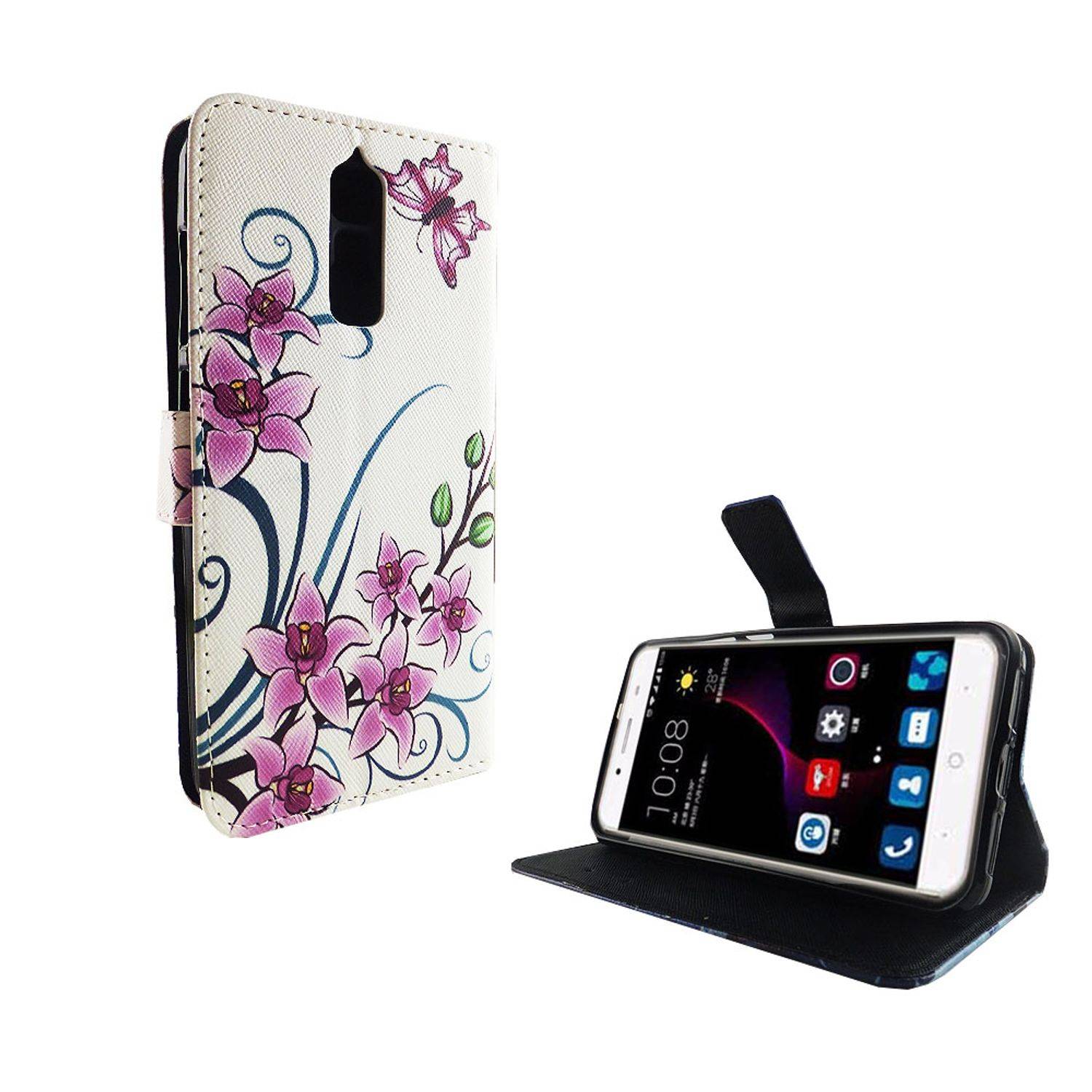 ZTE Blade A2 Plus Handyhülle Bookcover Weiß