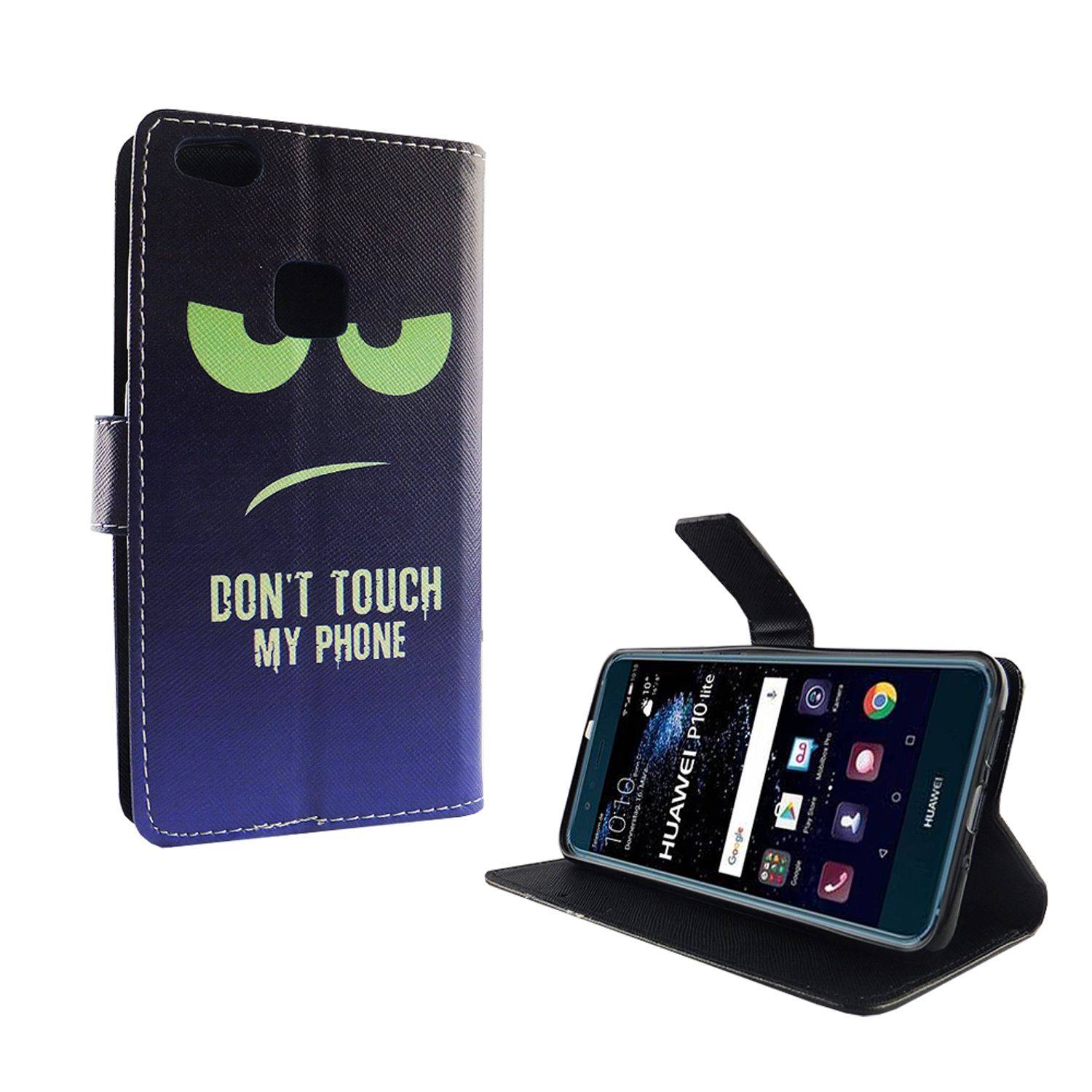Huawei P10 Lite Handyhülle Bookcover Blau