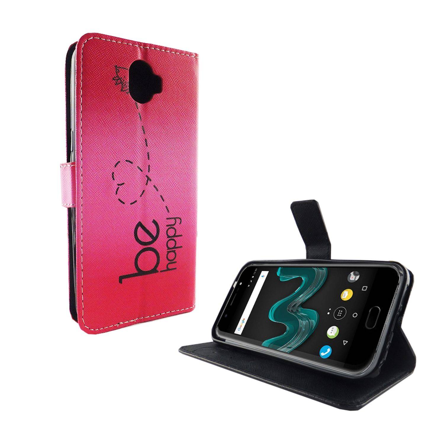 Wiko Wim Handyhülle Bookcover Blau