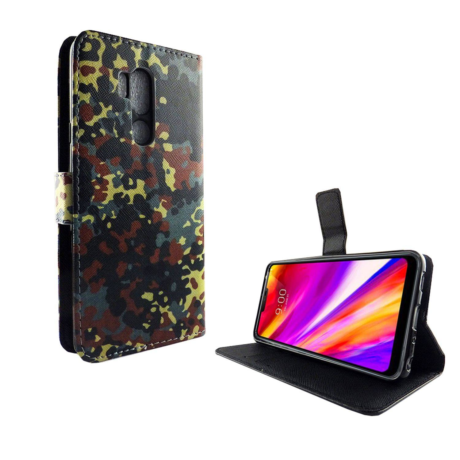 LG G7 Handyhülle Bookcover Mehrfarbig