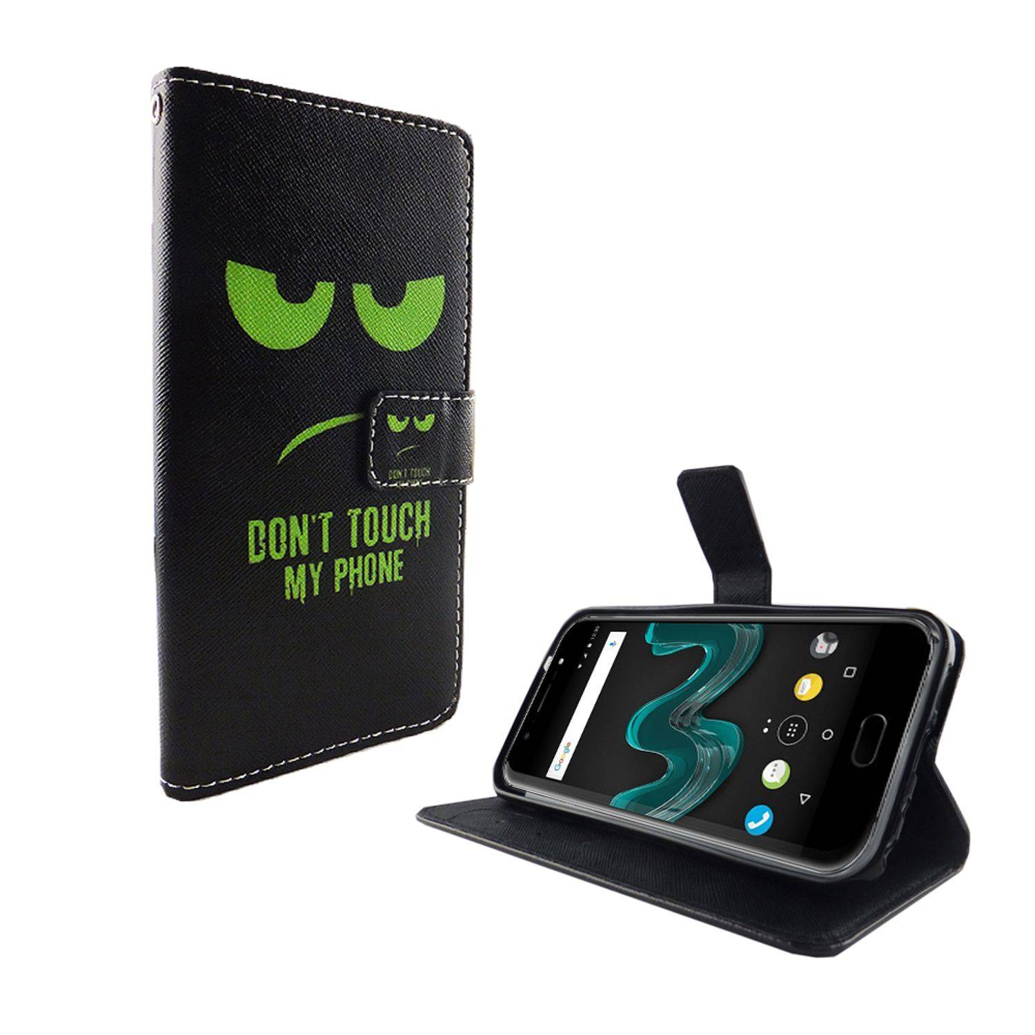 Wiko Wim Handyhülle Bookcover Mehrfarbig
