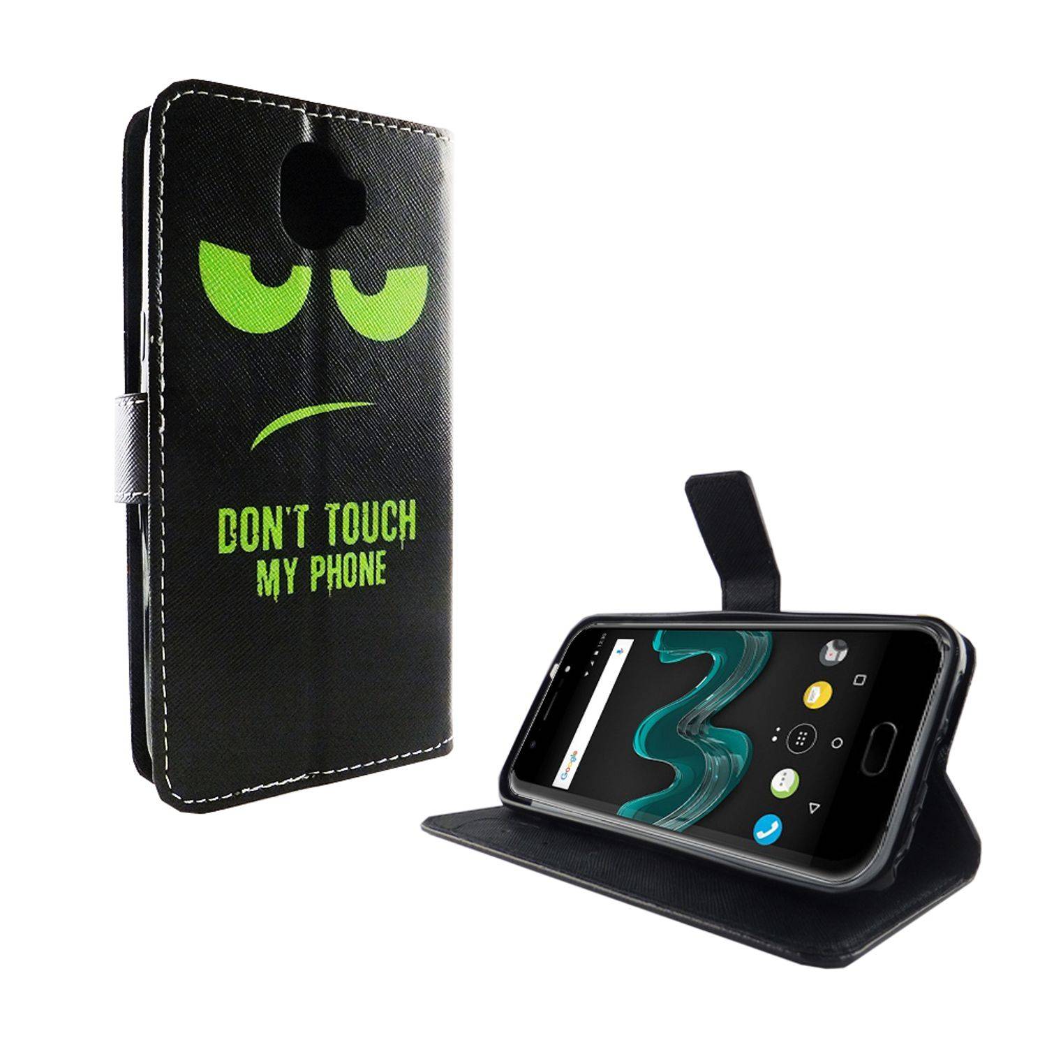 Wiko Wim Handyhülle Bookcover Mehrfarbig