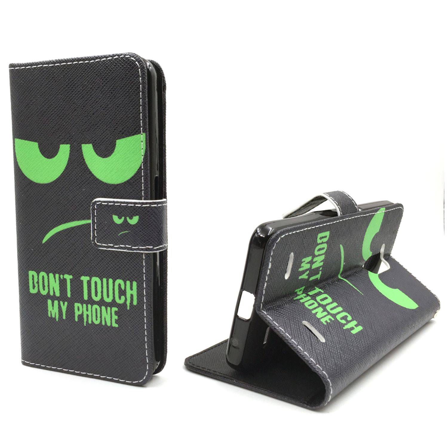 Apple iPhone 5 / 5s / SE Handyhülle Bookcover Schwarz