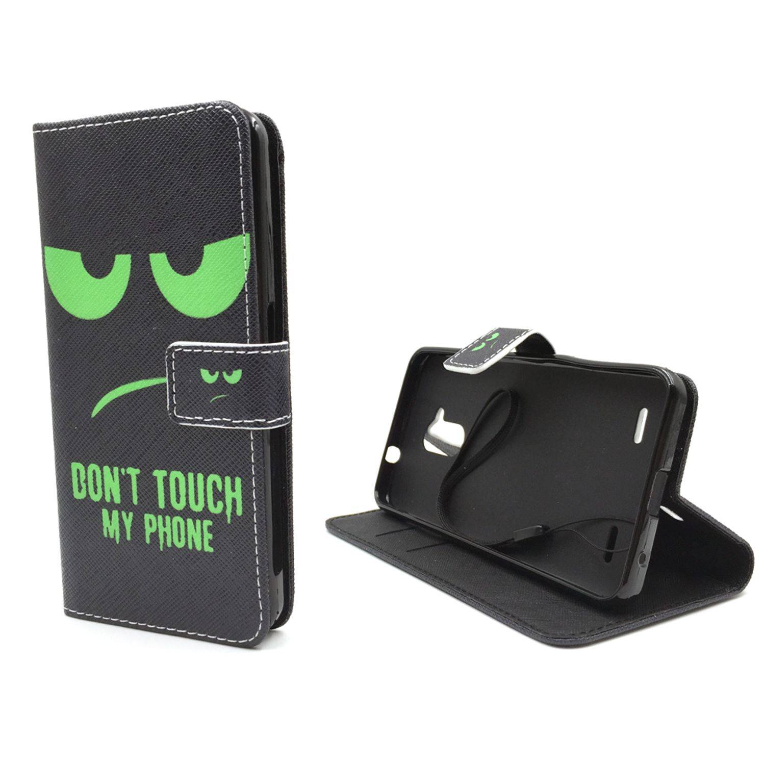 Apple iPhone 5 / 5s / SE Handyhülle Bookcover Schwarz