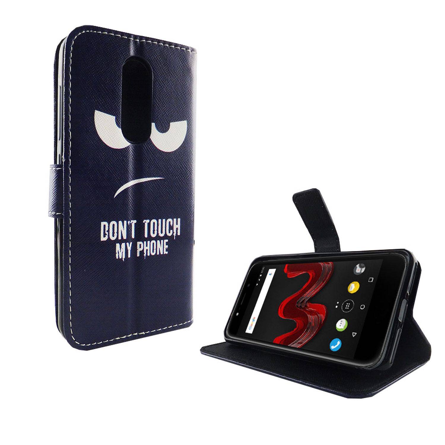 Wiko Wim Lite Handyhülle Bookcover Rosa