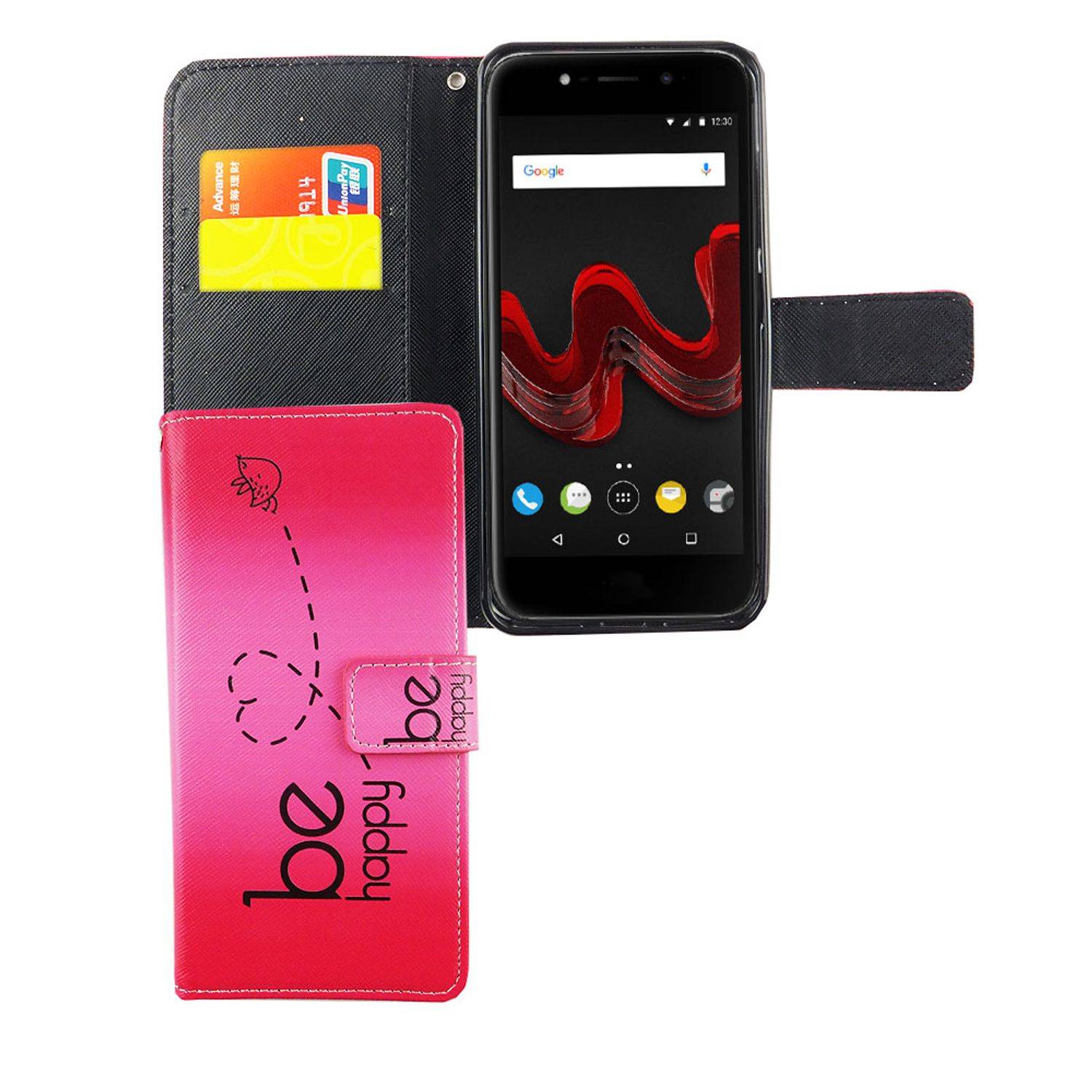 Wiko Wim Lite Handyhülle Bookcover Blau