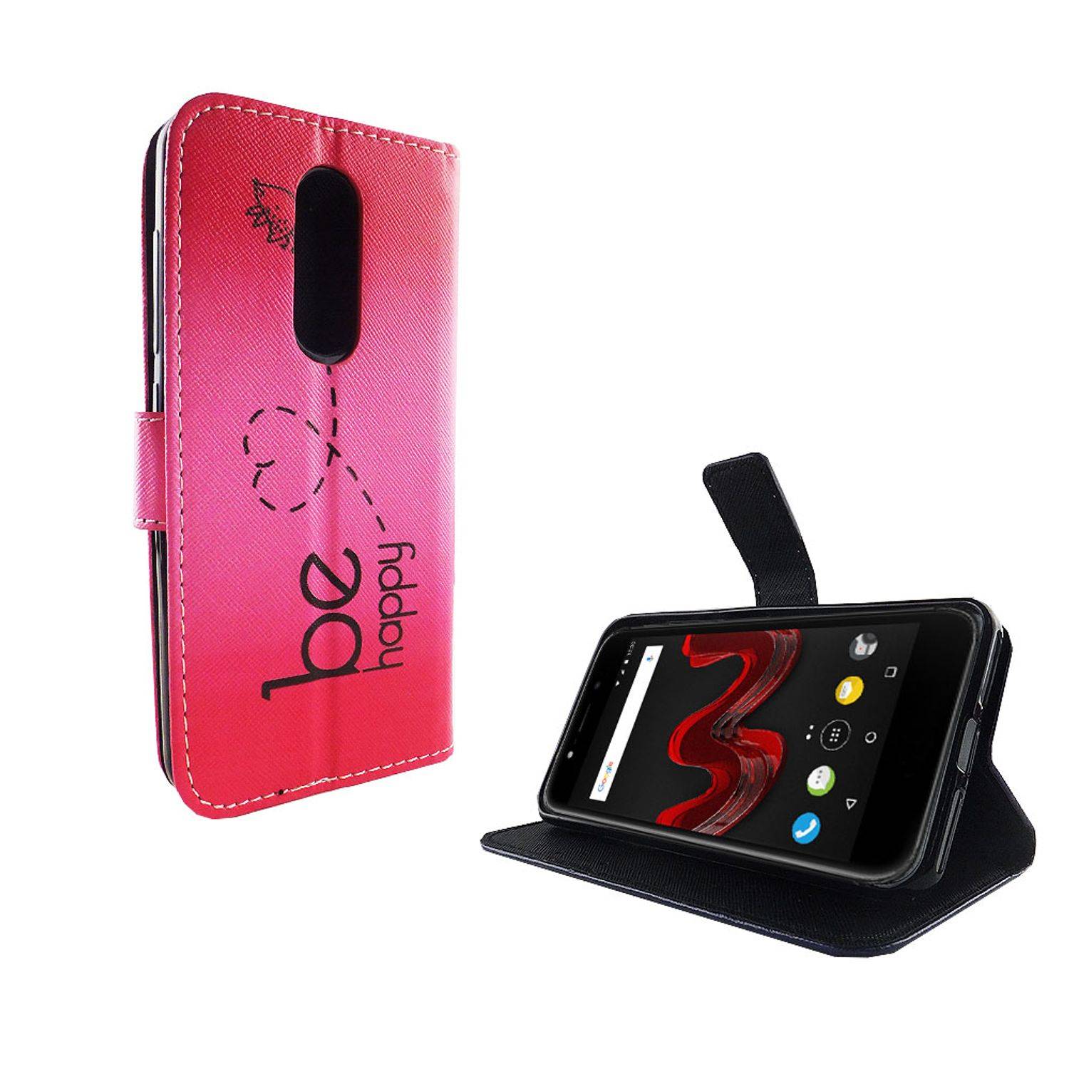 Wiko Wim Lite Handyhülle Bookcover Blau