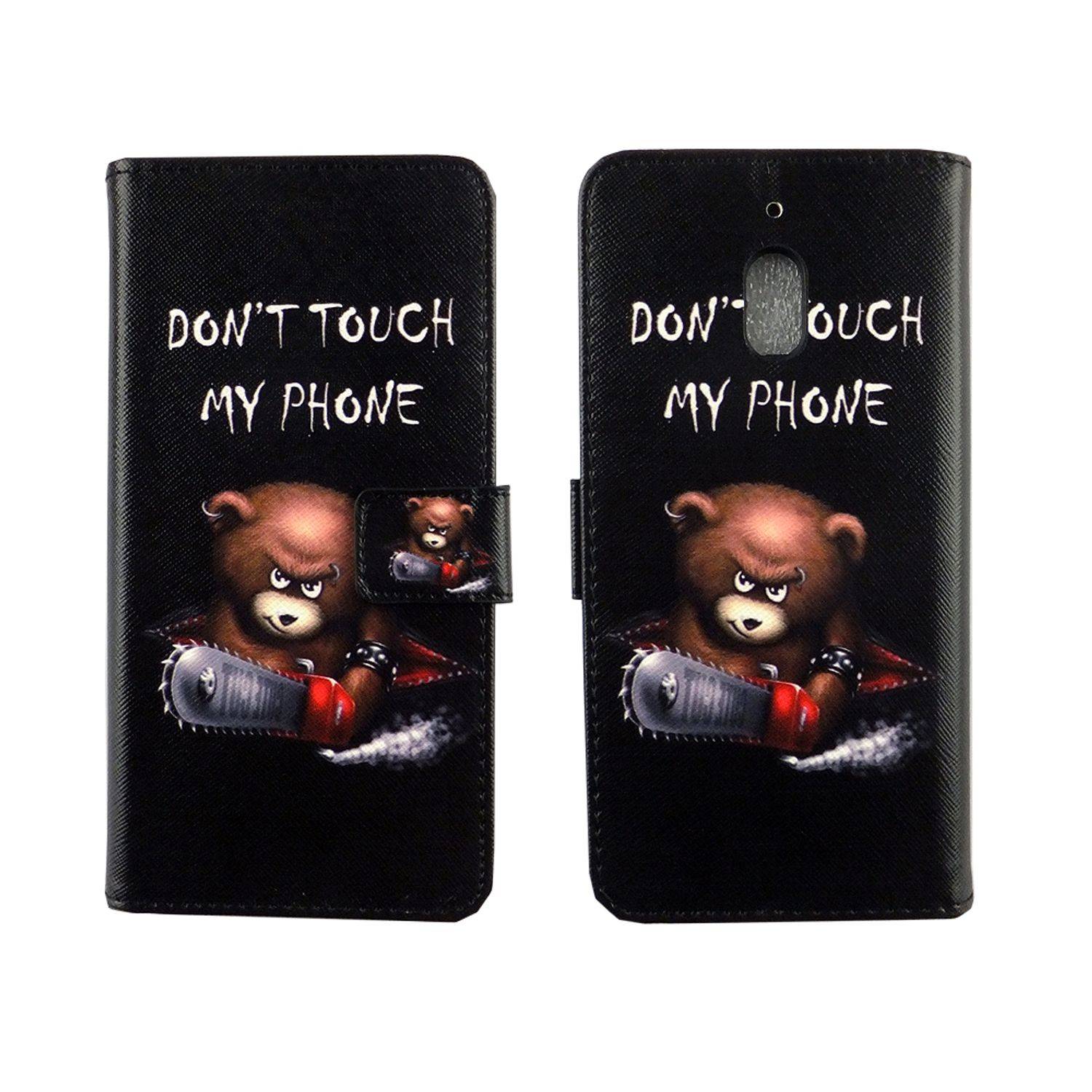 Nokia 2.1 Handyhülle Bookcover Schwarz