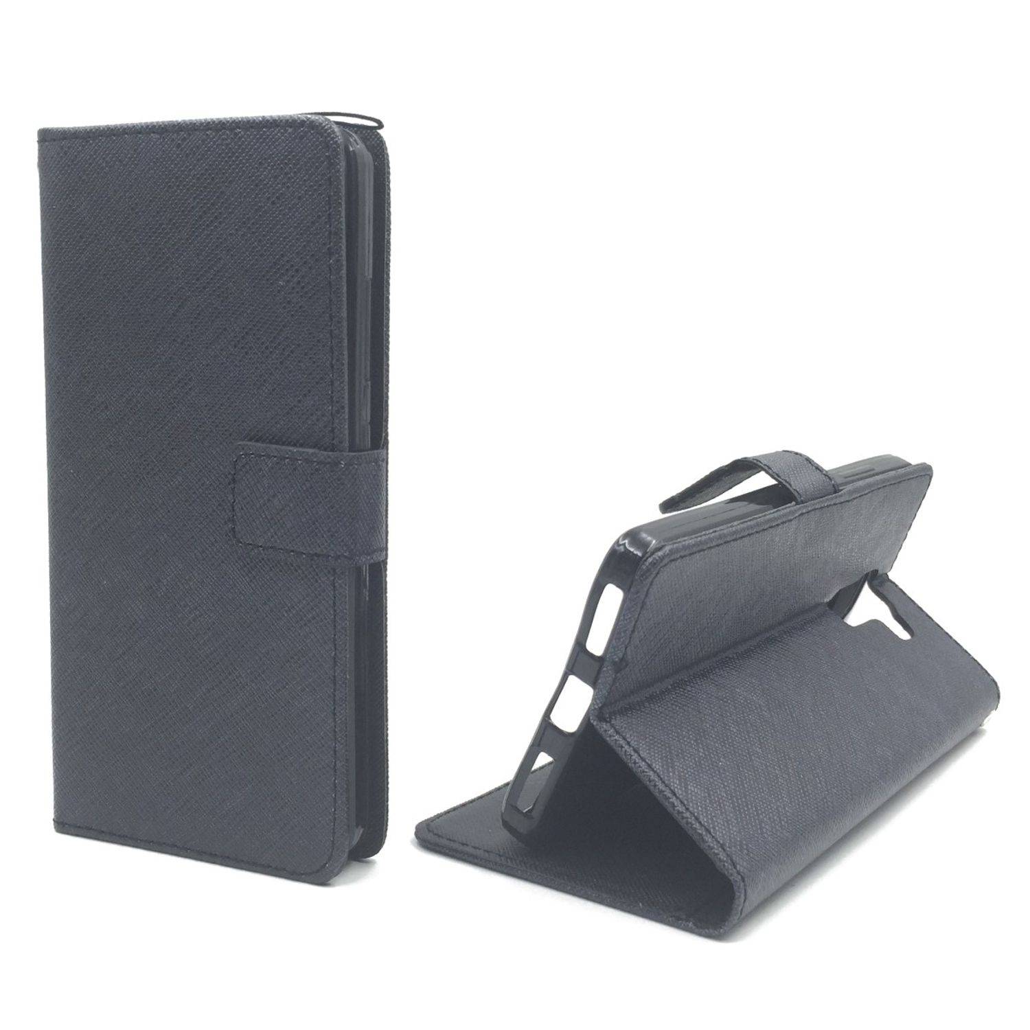 Huawei Honor 7 Handyhülle Bookcover Schwarz