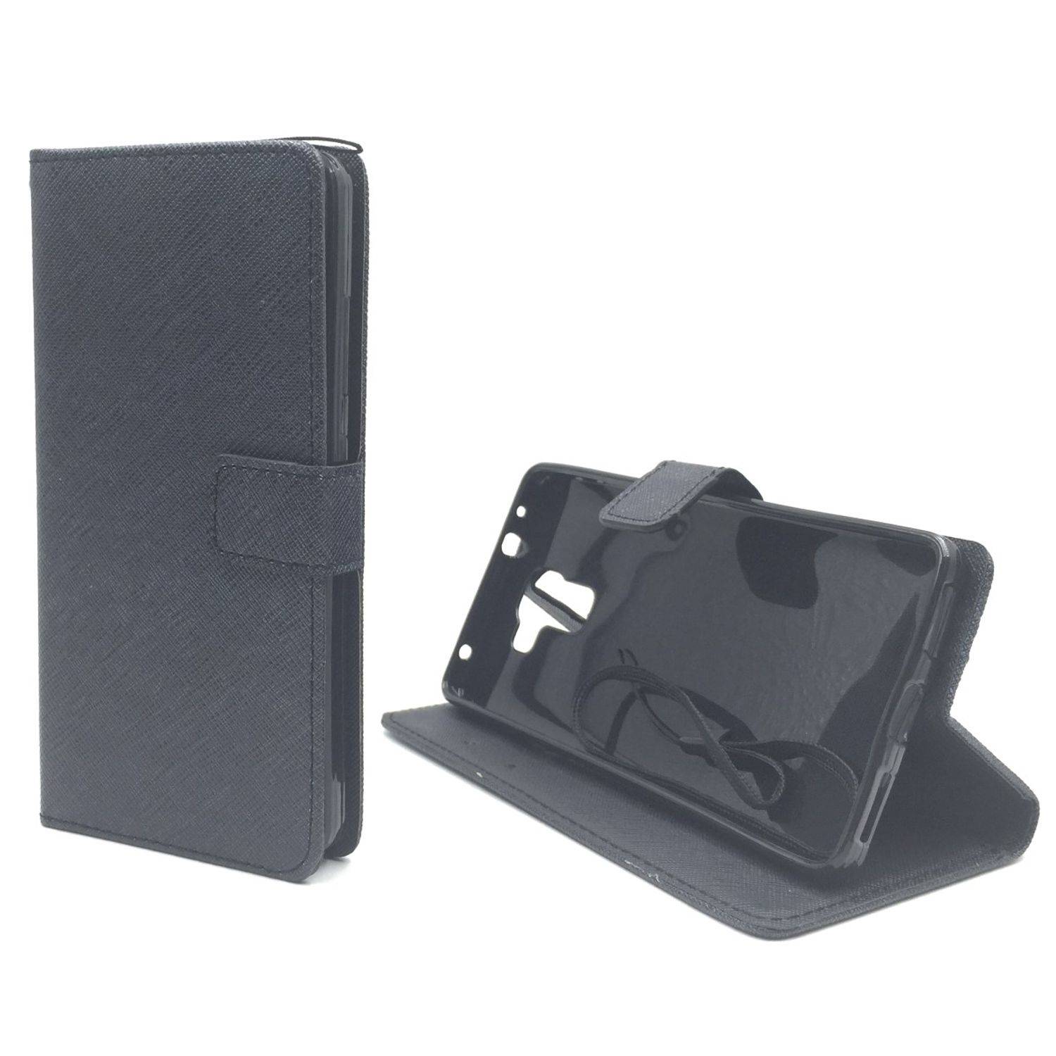 Huawei Honor 7 Handyhülle Bookcover Schwarz