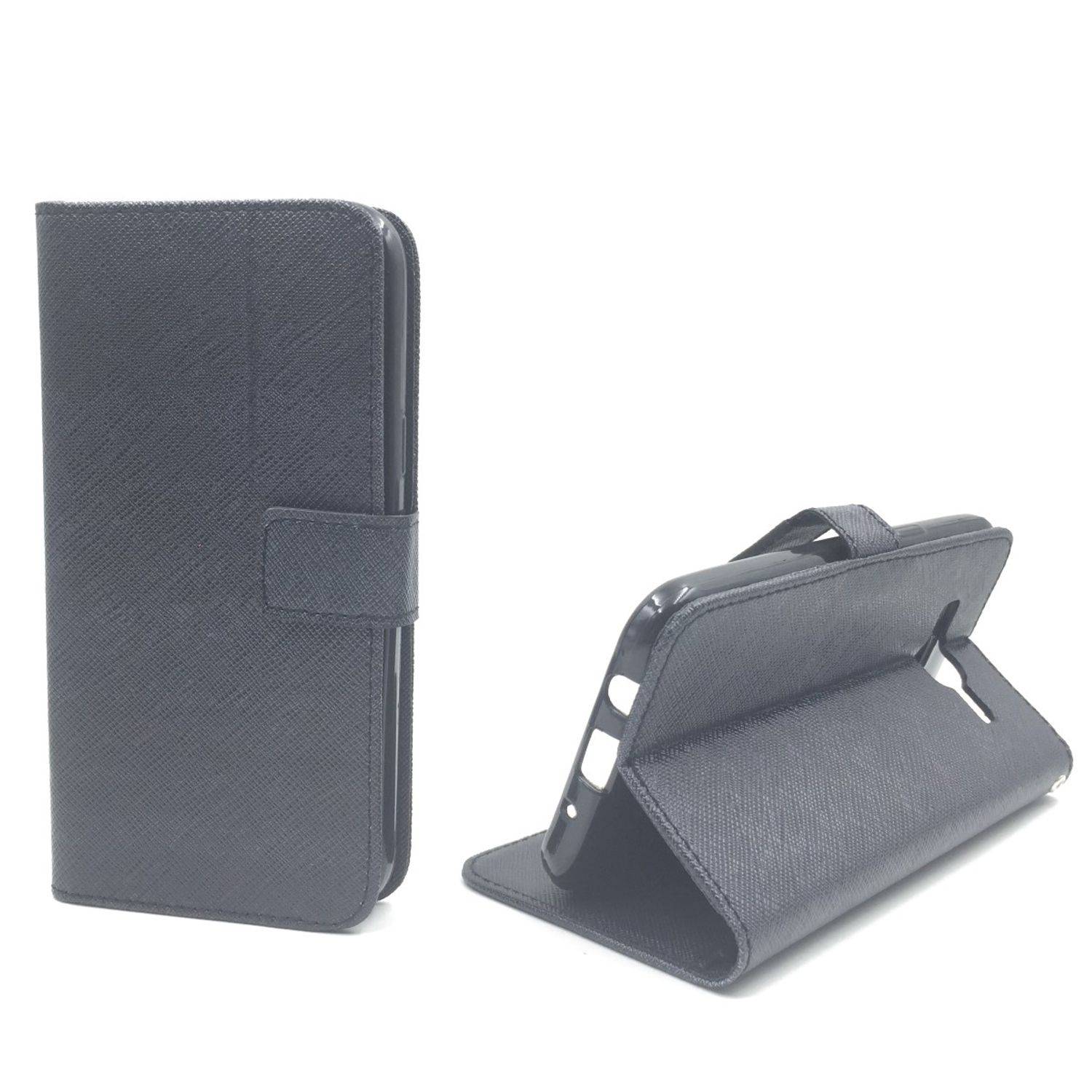 Samsung Galaxy J5 (2015) Handyhülle Bookcover Schwarz