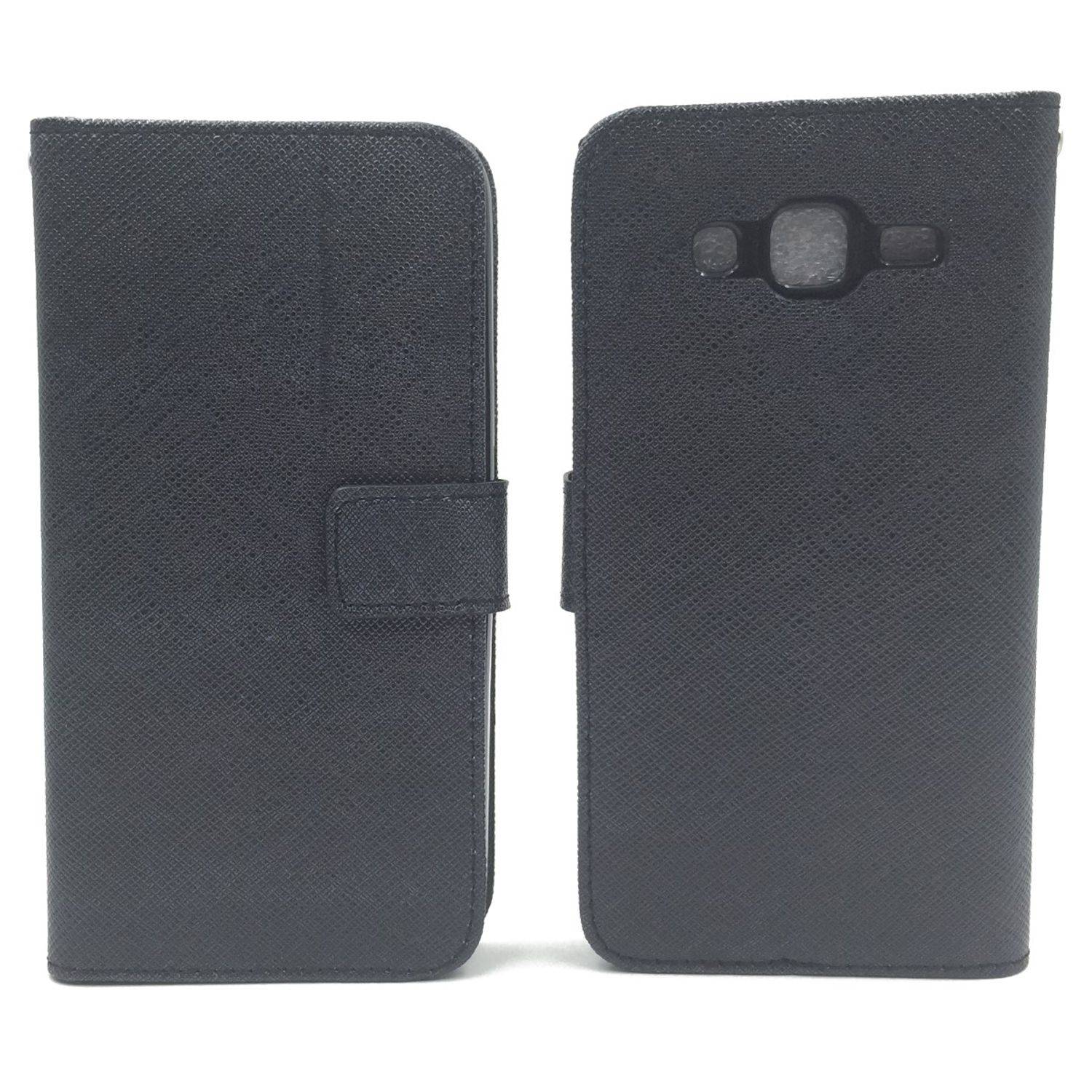 Samsung Galaxy J5 (2015) Handyhülle Bookcover Schwarz
