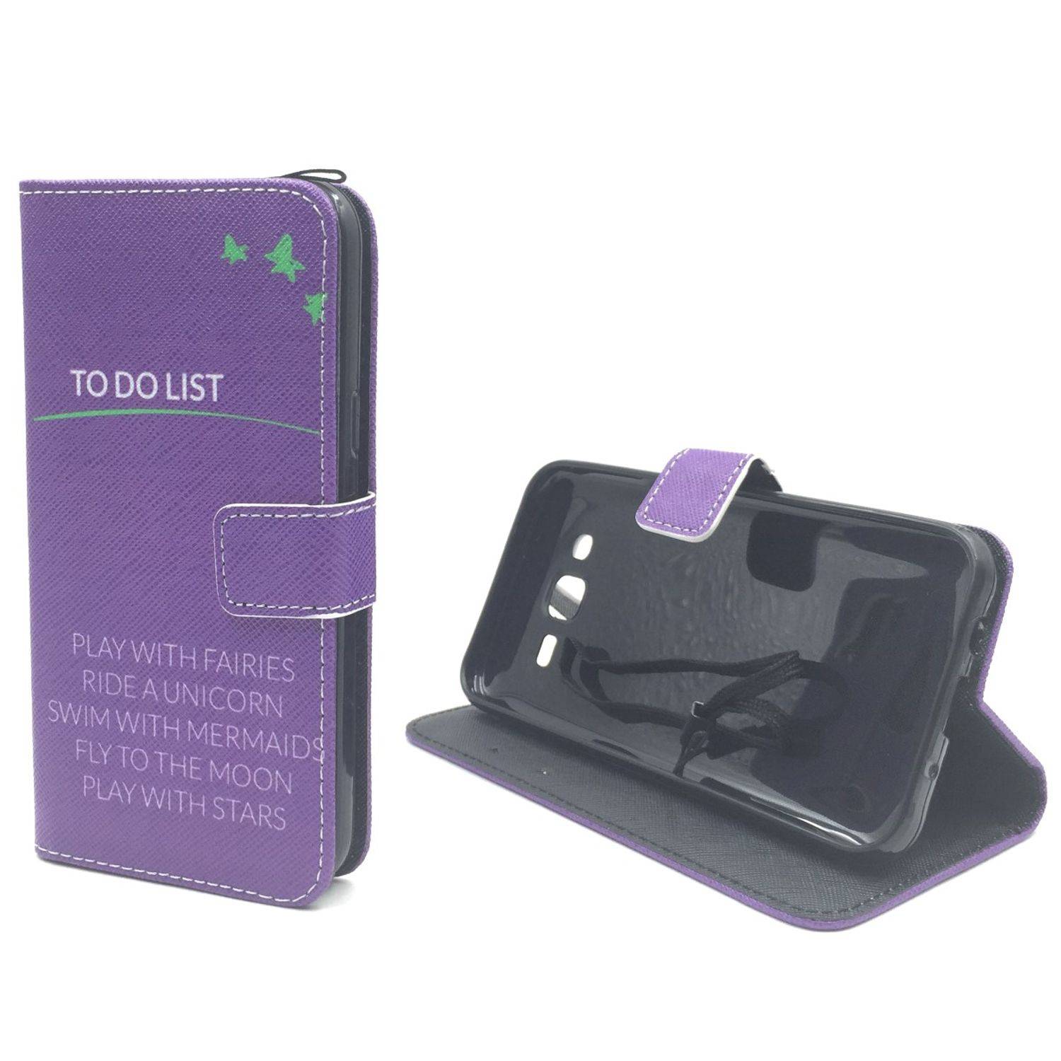 Samsung Galaxy J5 (2015) Handyhülle Bookcover Violett