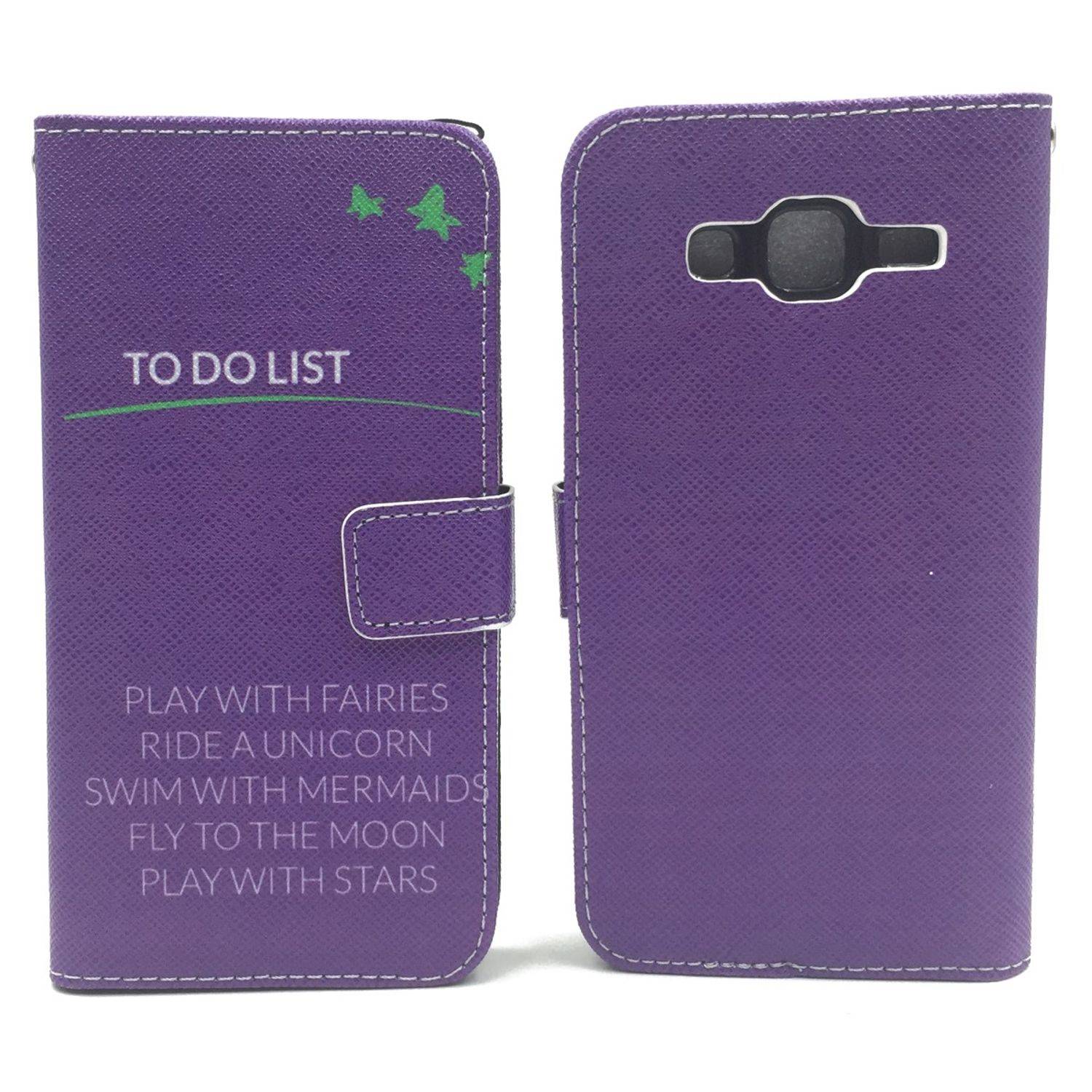 Samsung Galaxy J5 (2015) Handyhülle Bookcover Violett