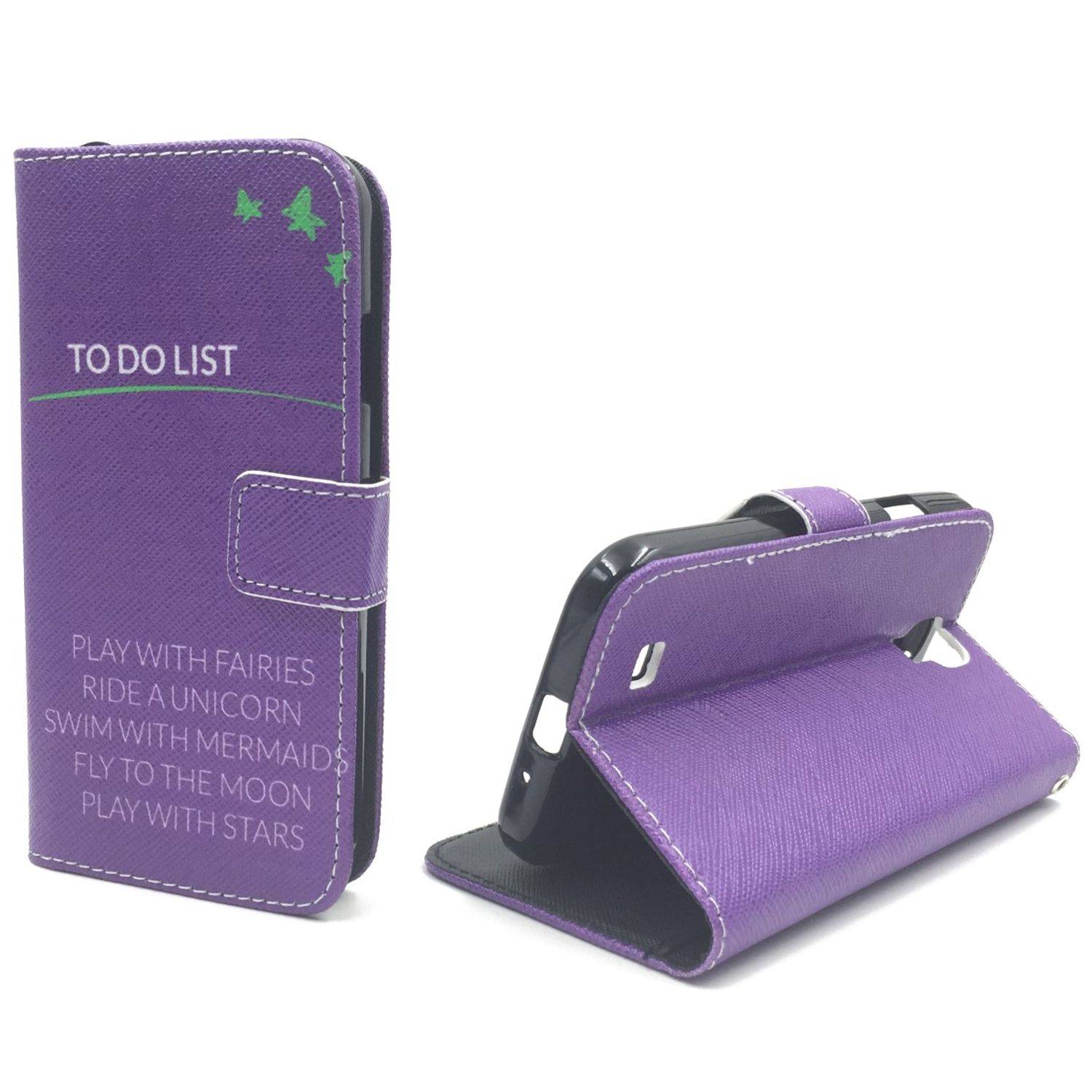 Samsung Galaxy S4 Handyhülle Bookcover Violett