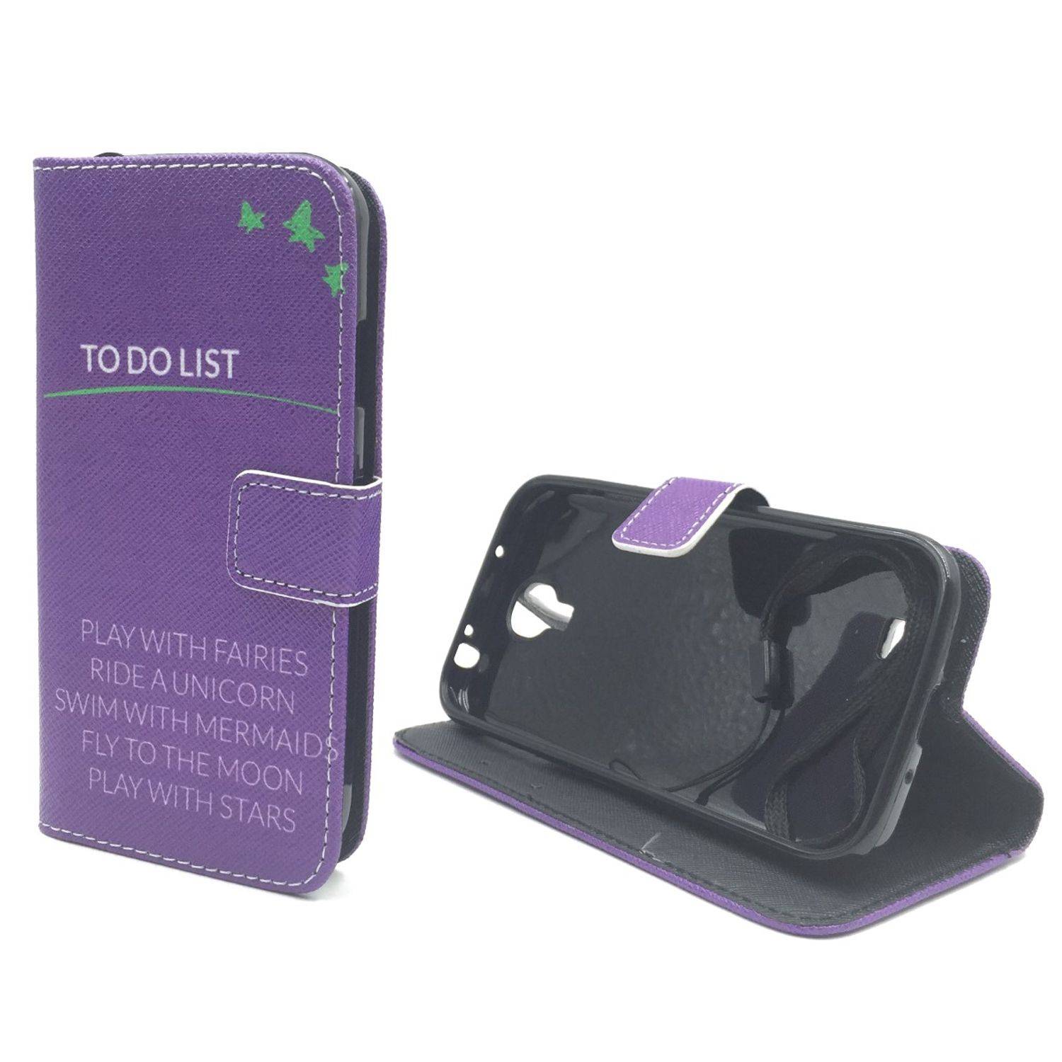 Samsung Galaxy S4 Handyhülle Bookcover Violett
