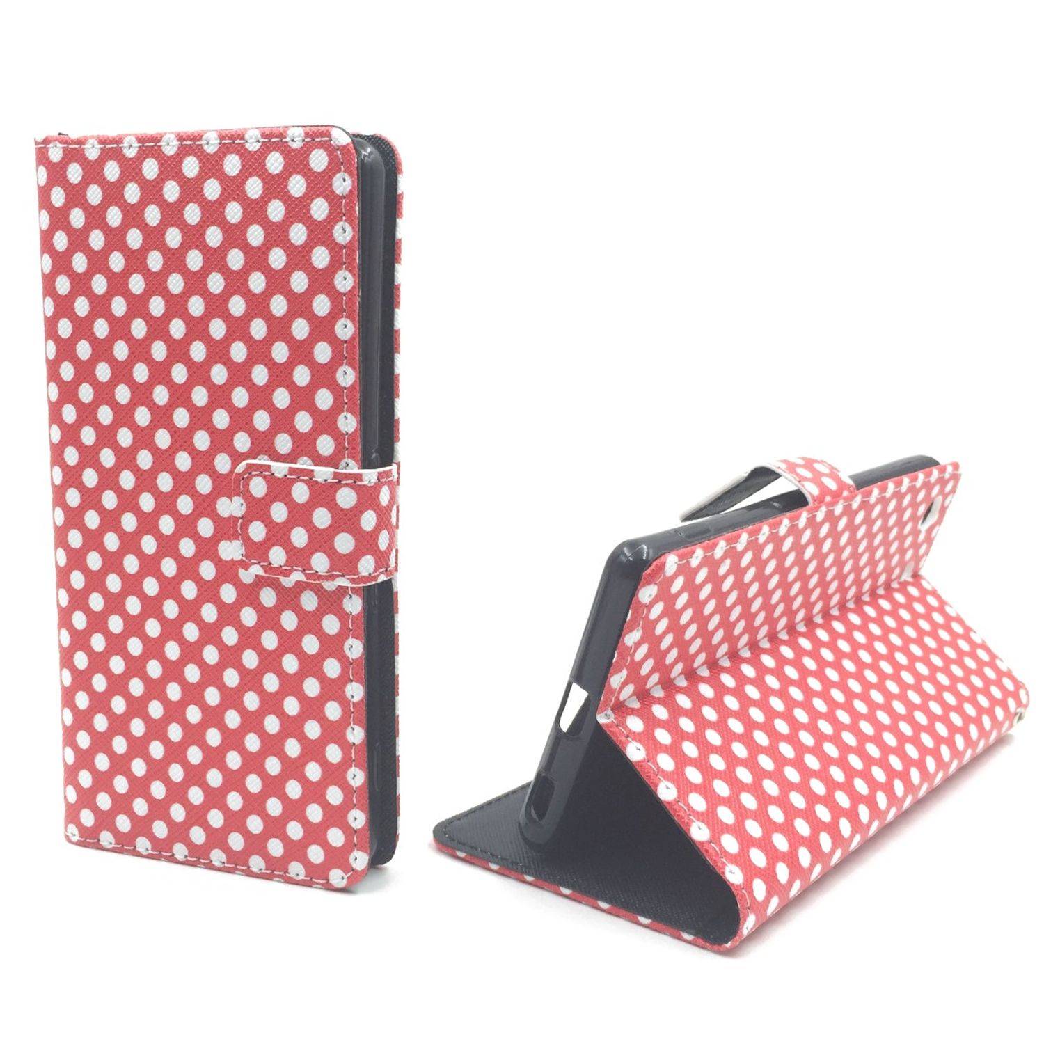 Sony Xperia M5 Handyhülle Bookcover Rot