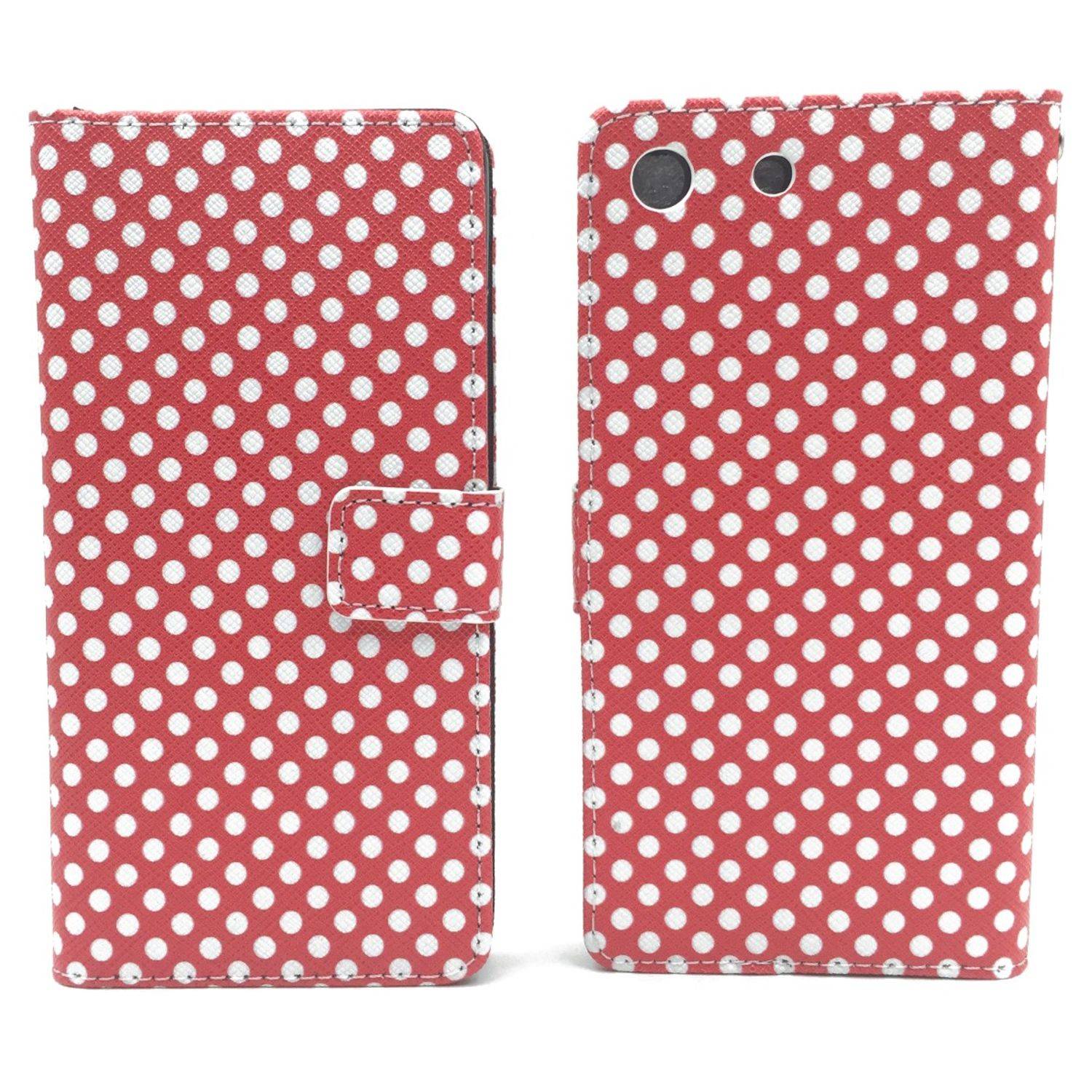 Sony Xperia M5 Handyhülle Bookcover Rot