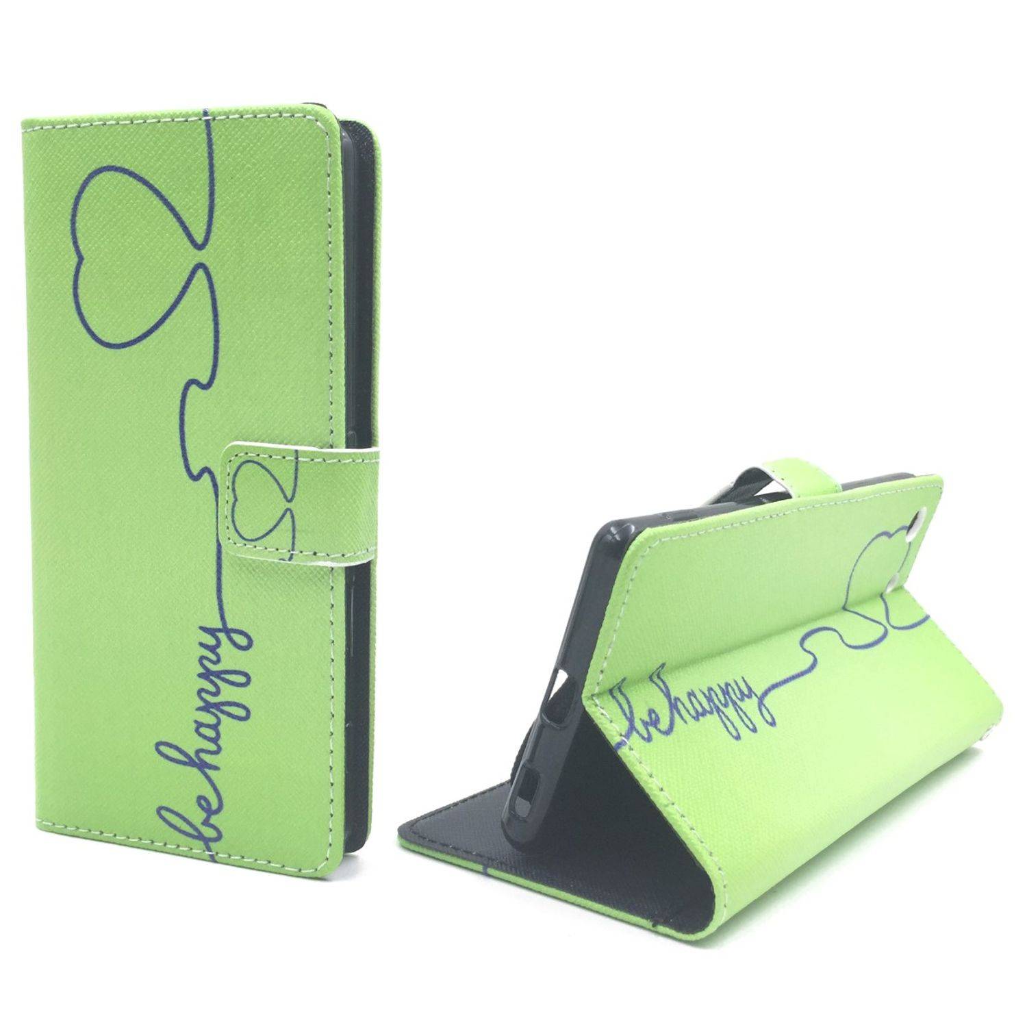 Sony Xperia M5 Handyhülle Bookcover Grün