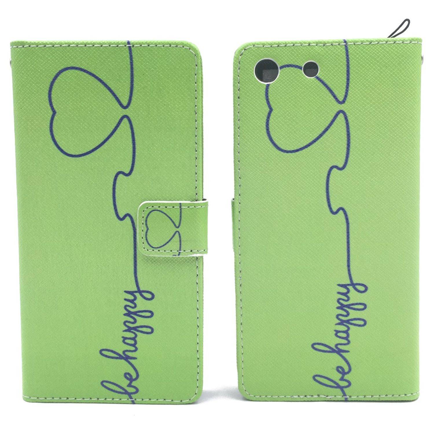 Sony Xperia M5 Handyhülle Bookcover Grün