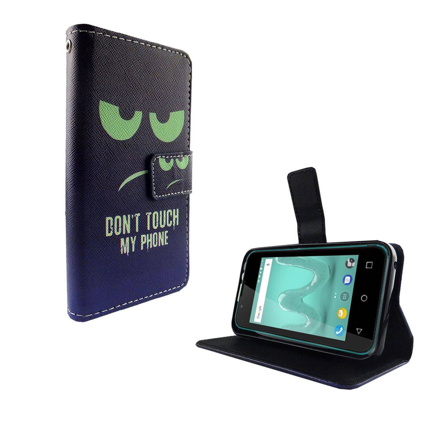 Wiko Sunny 2 Handyhülle Bookcover Blau