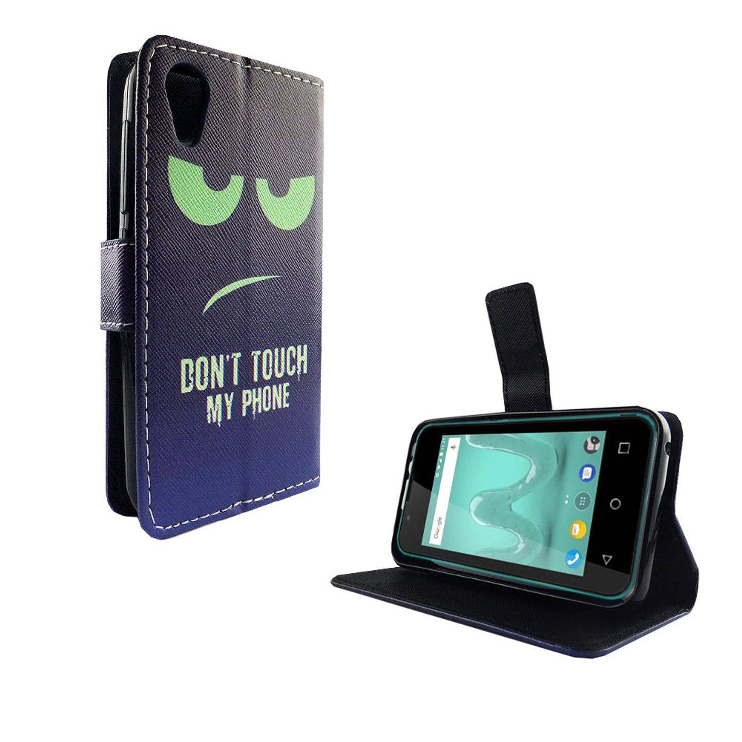 Wiko Sunny 2 Handyhülle Bookcover Blau