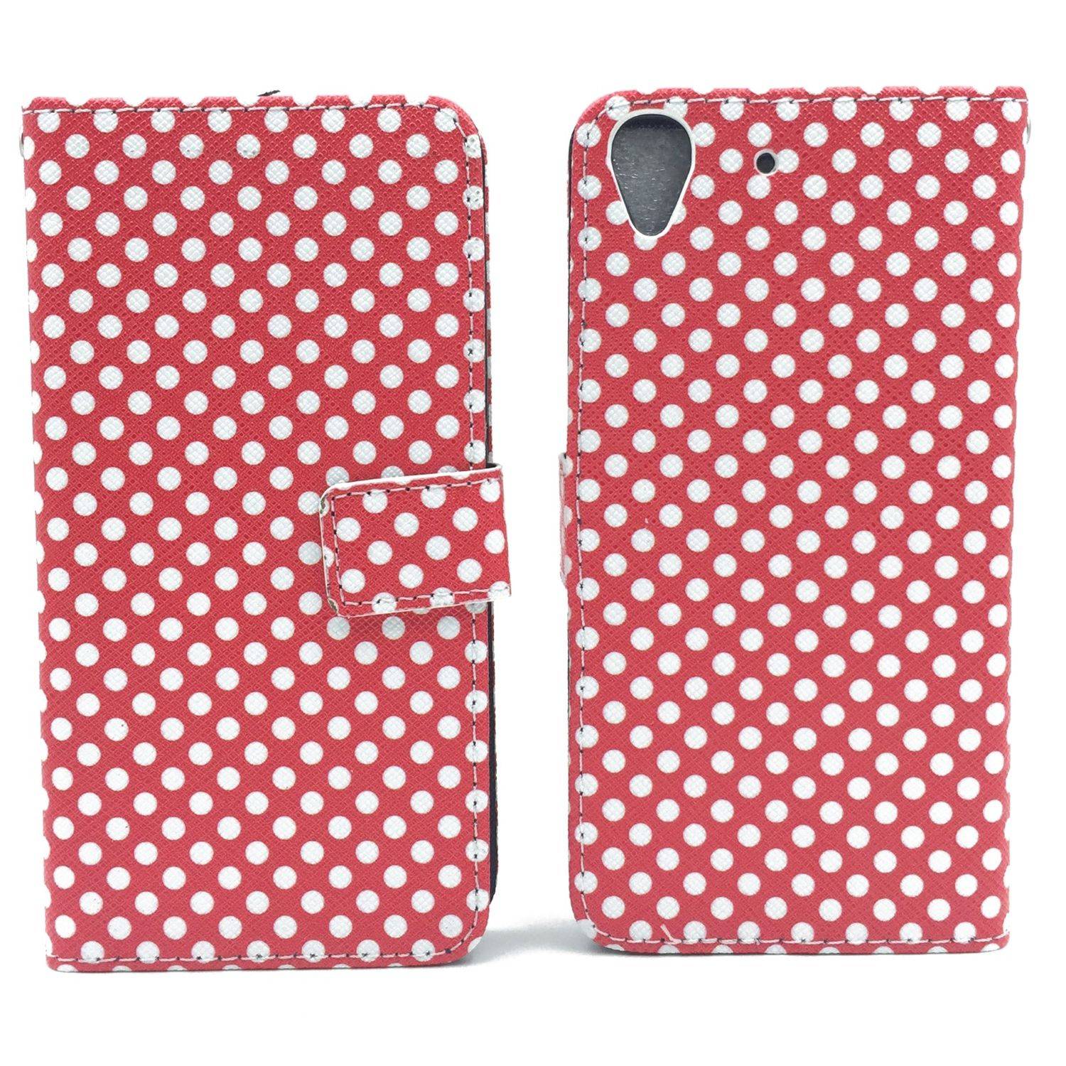 Huawei Y6 Handyhülle Bookcover Rot