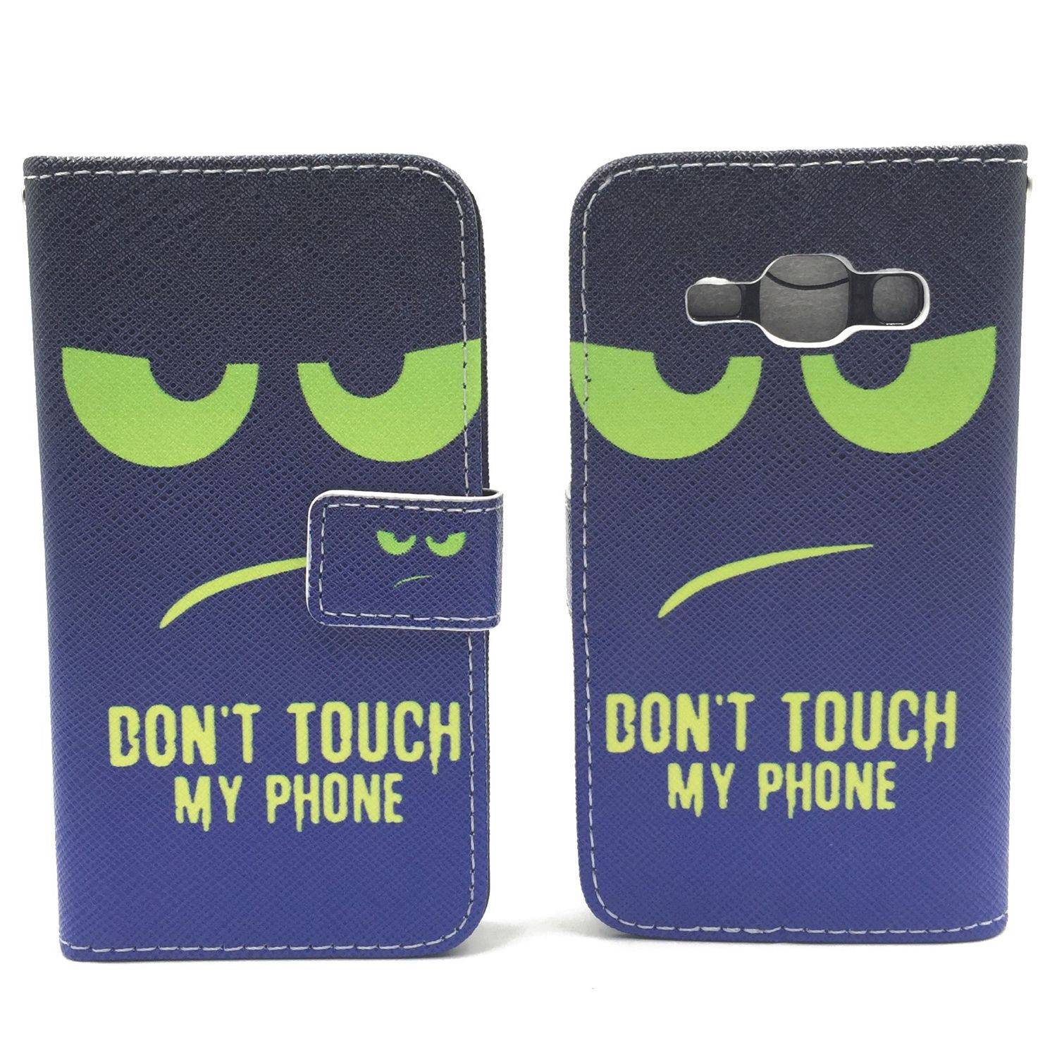 Samsung Galaxy J1 (2015) Handyhülle Bookcover Grün