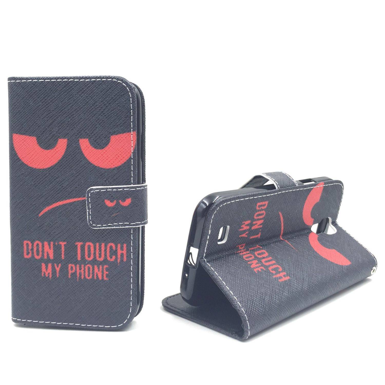 Samsung Galaxy S4 Handyhülle Bookcover Schwarz