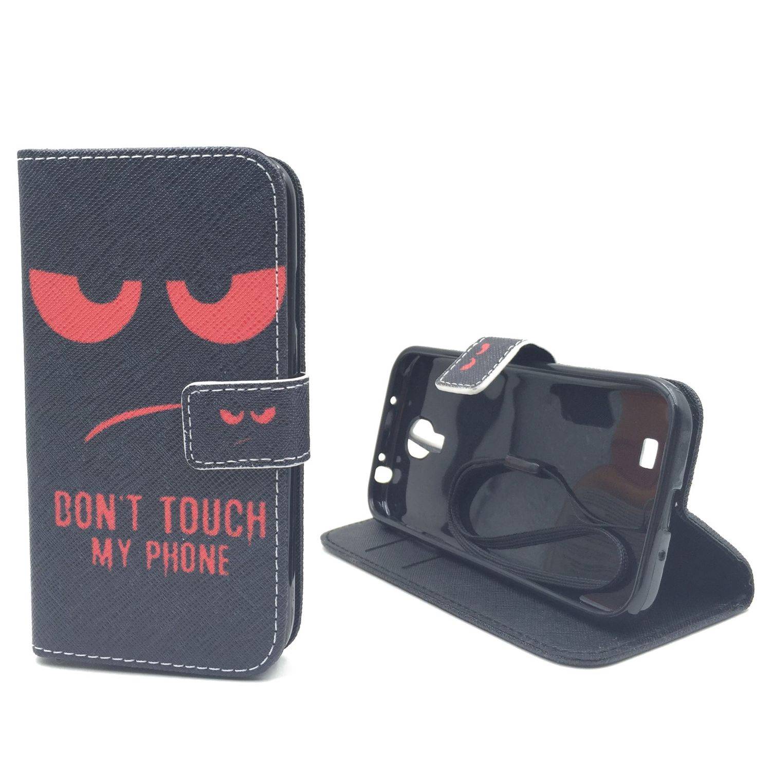 Samsung Galaxy S4 Handyhülle Bookcover Schwarz