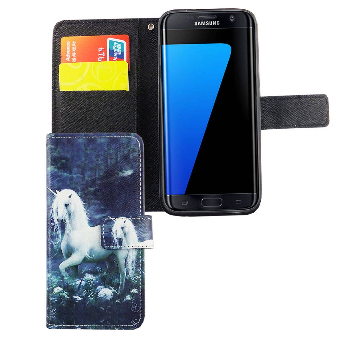Samsung Galaxy S7 Handyhülle Bookcover Grün
