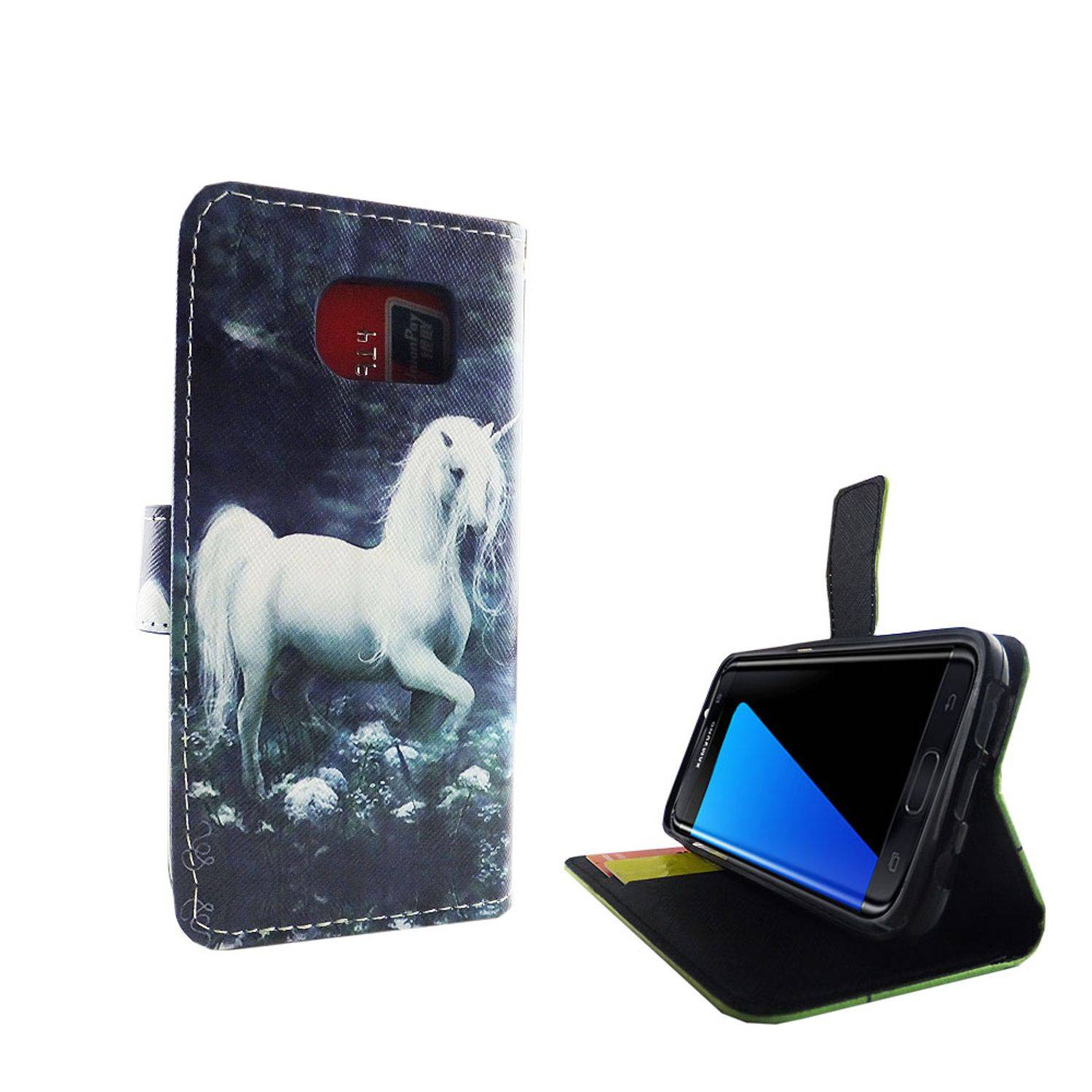 Samsung Galaxy S7 Handyhülle Bookcover Grün