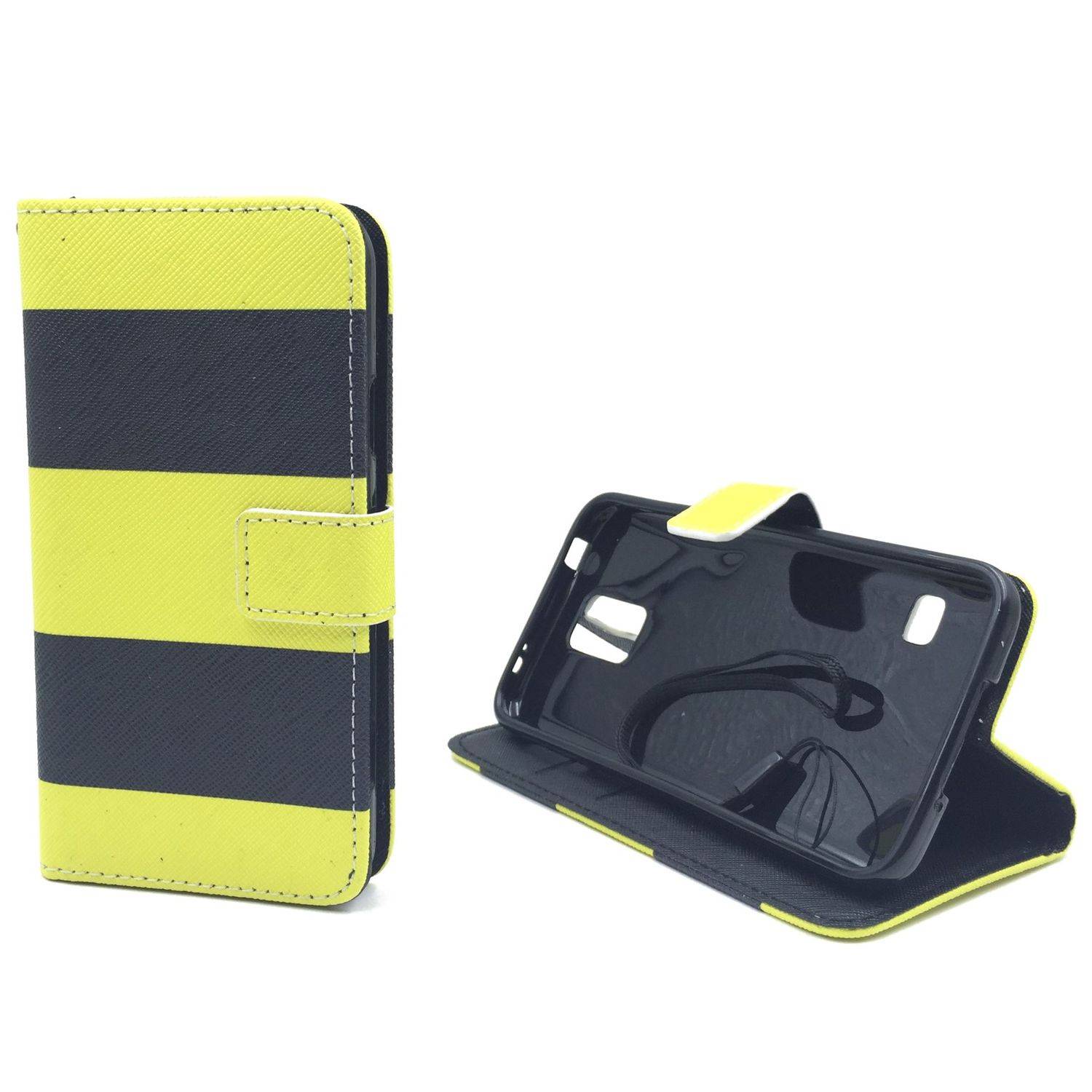 Samsung Galaxy S5 / S5 Neo Handyhülle Bookcover Gelb